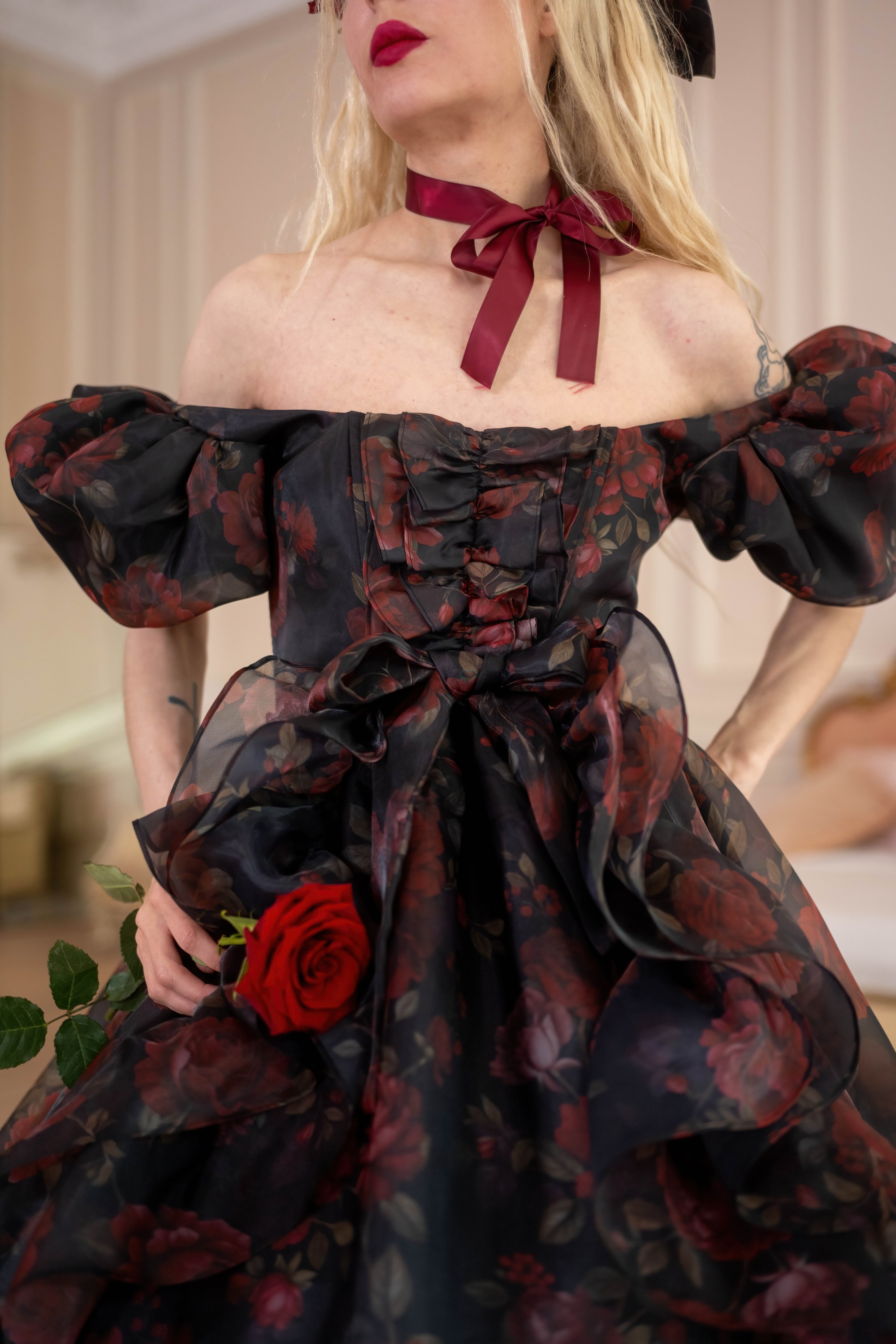 Dark Romance Antoinette Train Gown