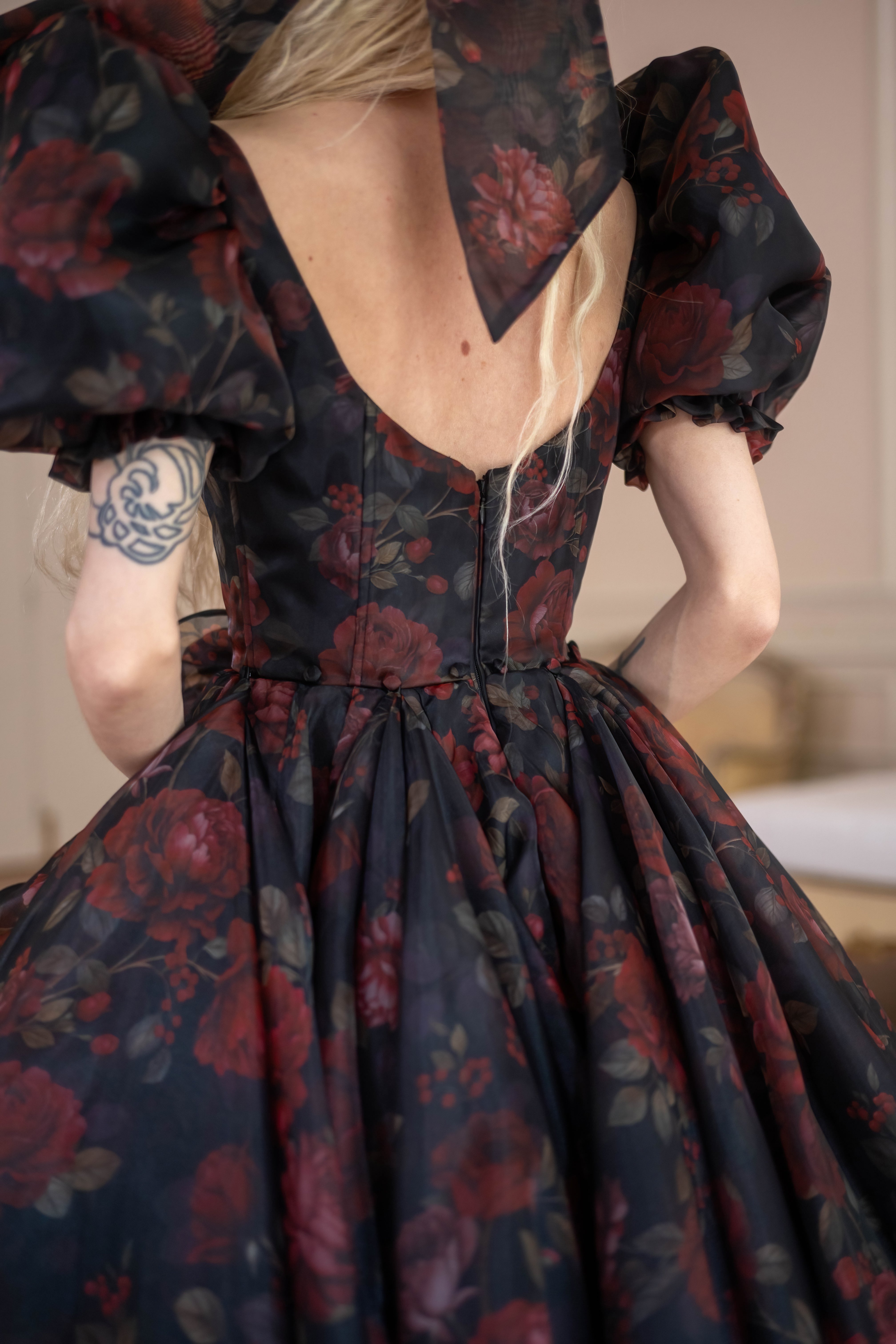 Dark Romance Antoinette Train Gown