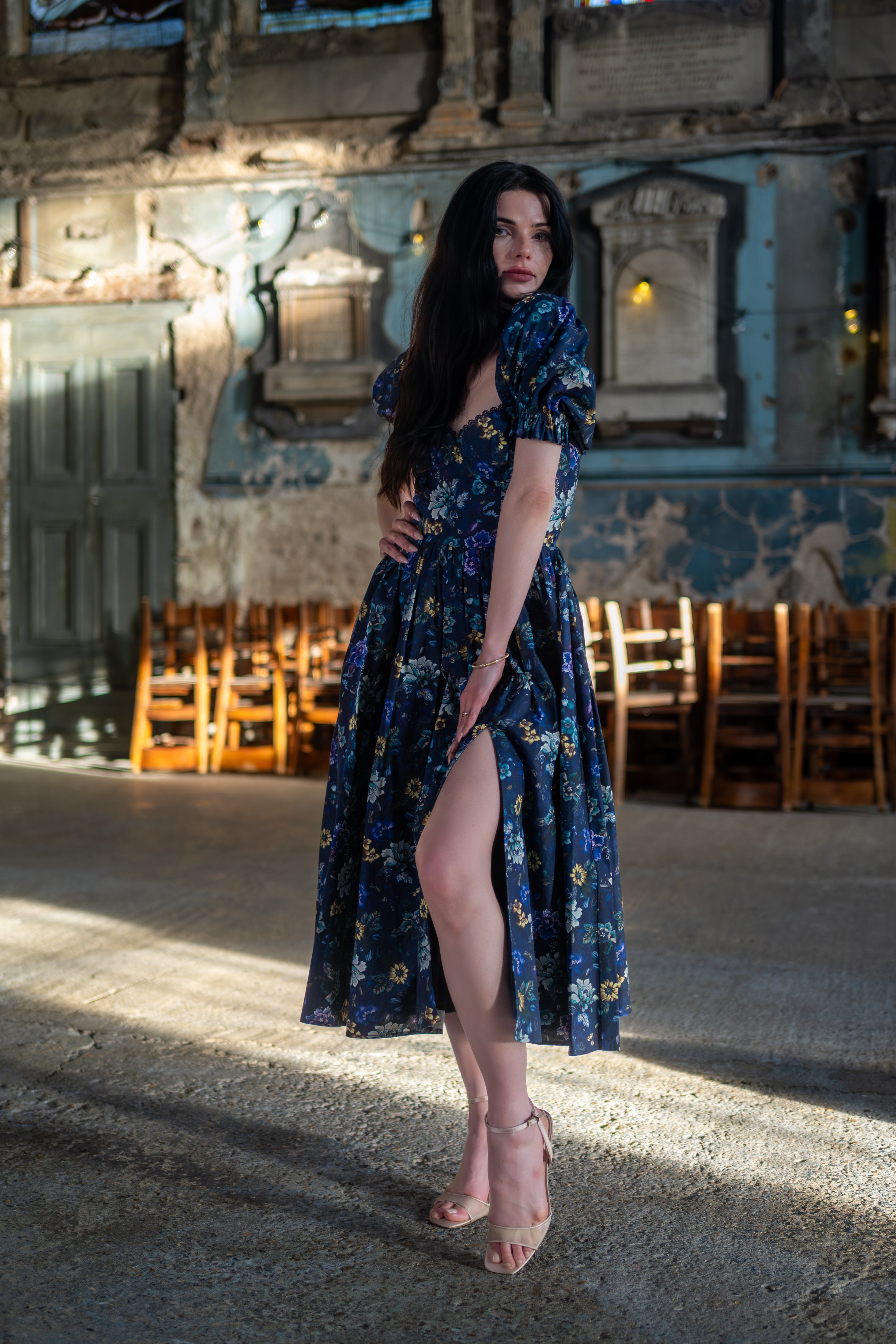 Etruscan Tapestry Rosewood Dress