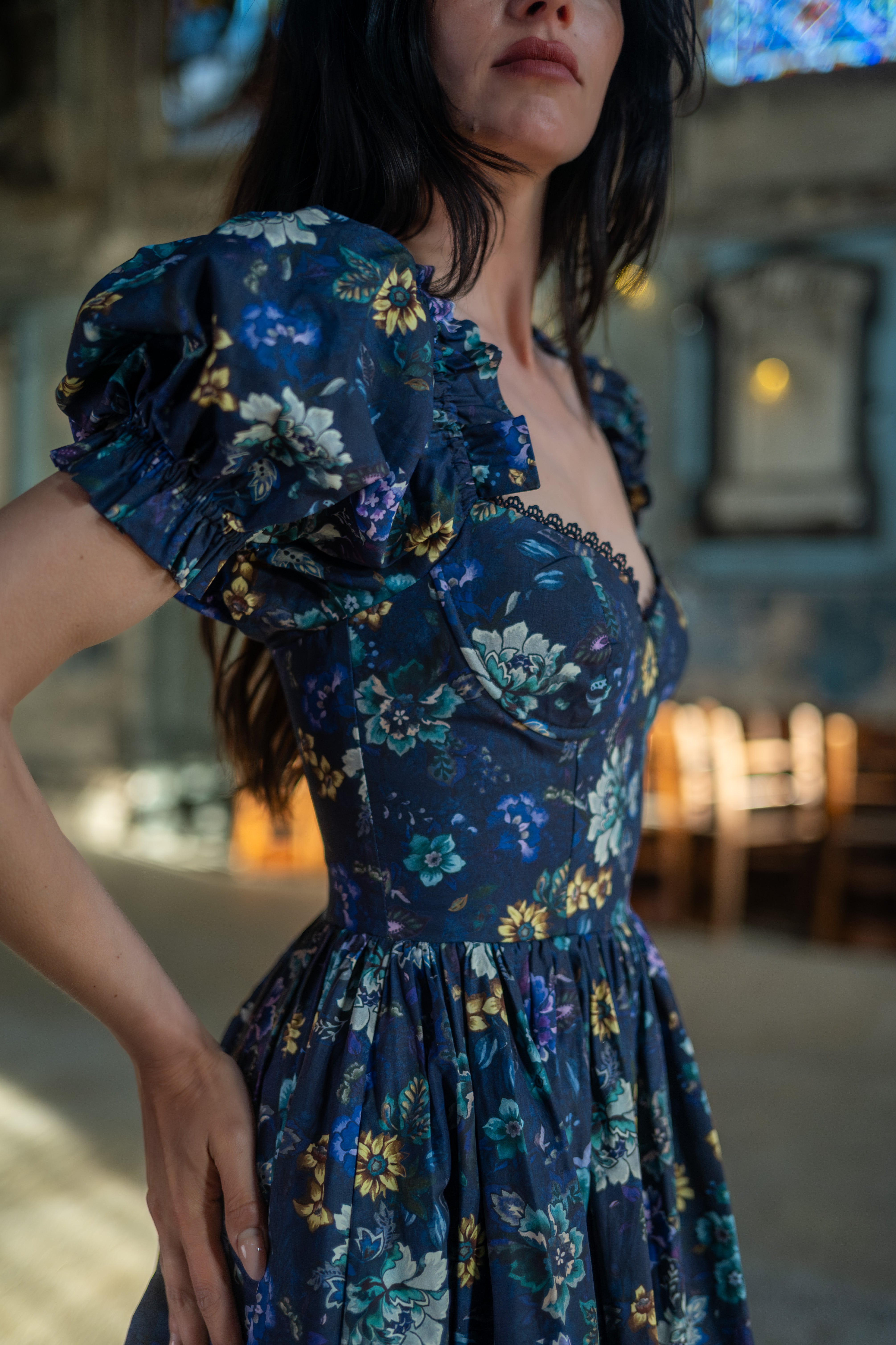 Etruscan Tapestry Rosewood Dress