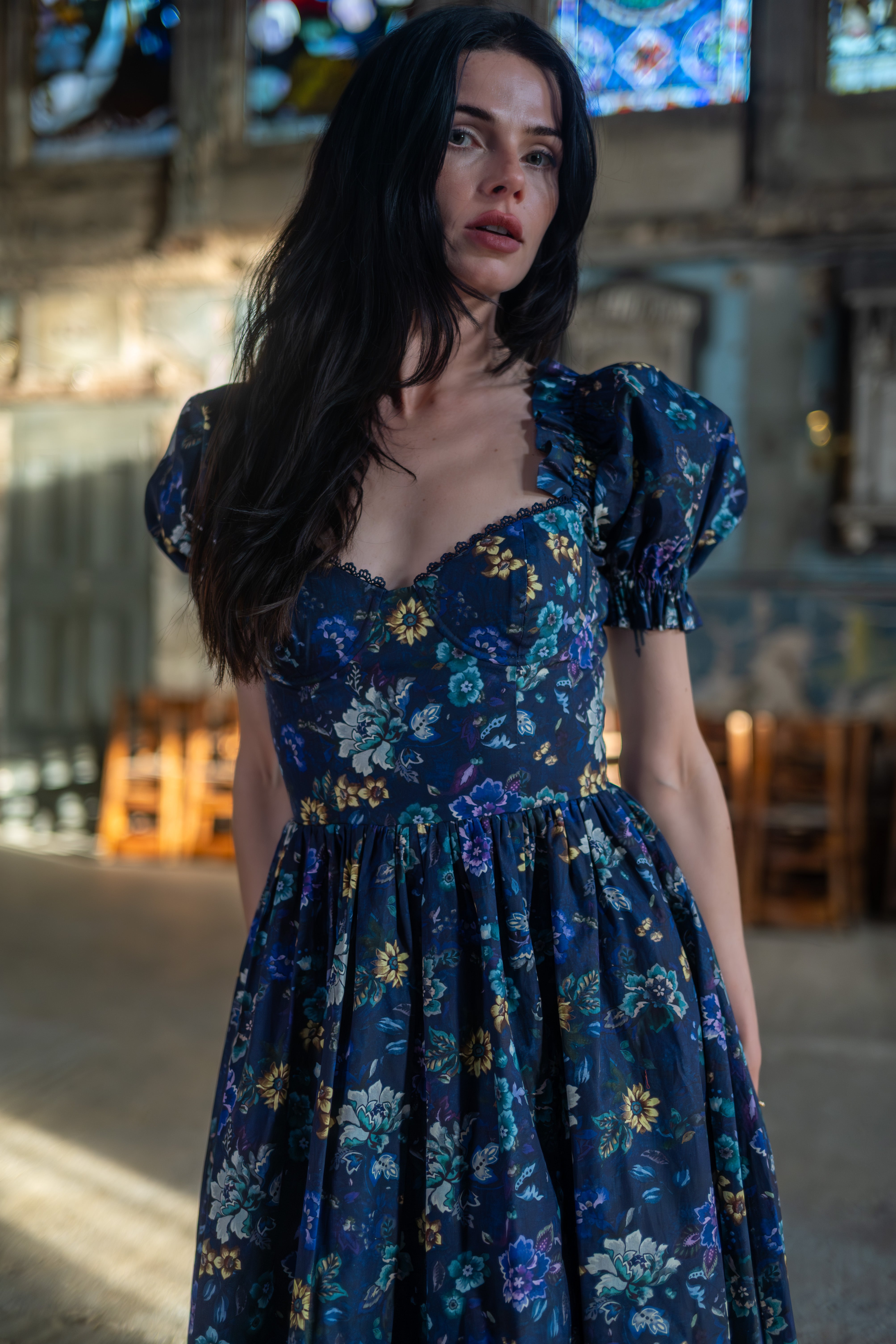 Etruscan Tapestry Rosewood Dress
