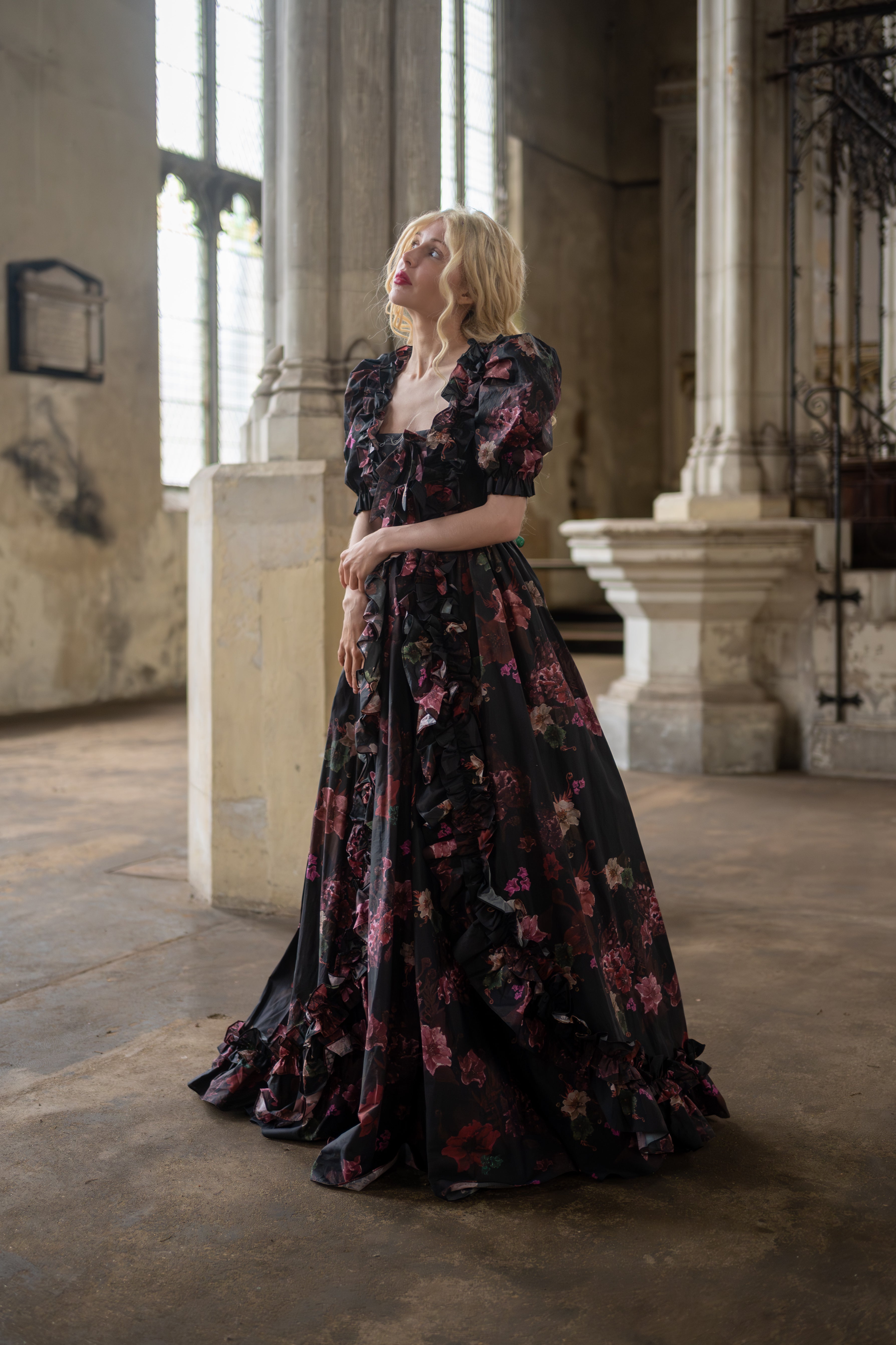 Ghostly Blooms Duchess Gown