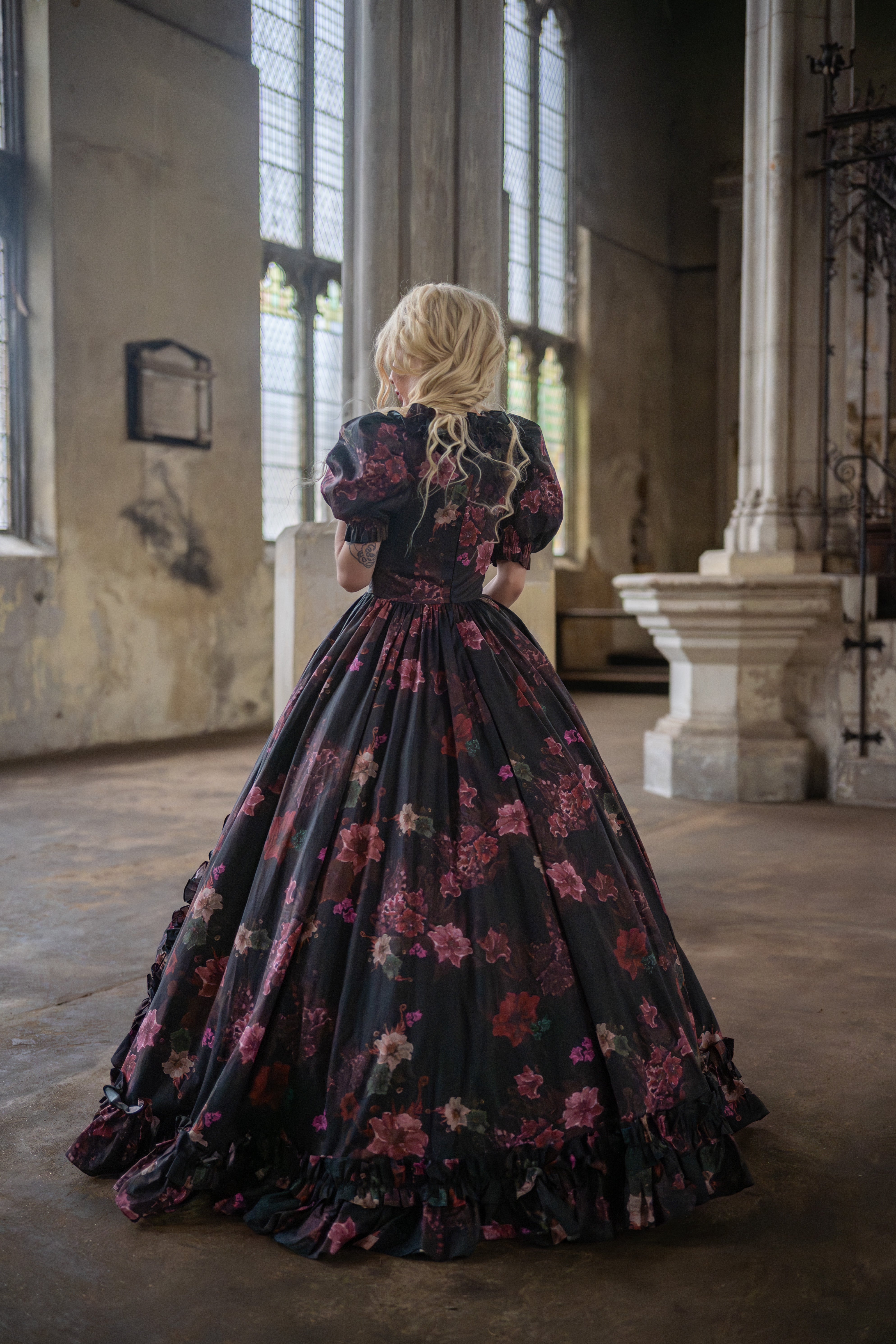 Ghostly Blooms Duchess Gown
