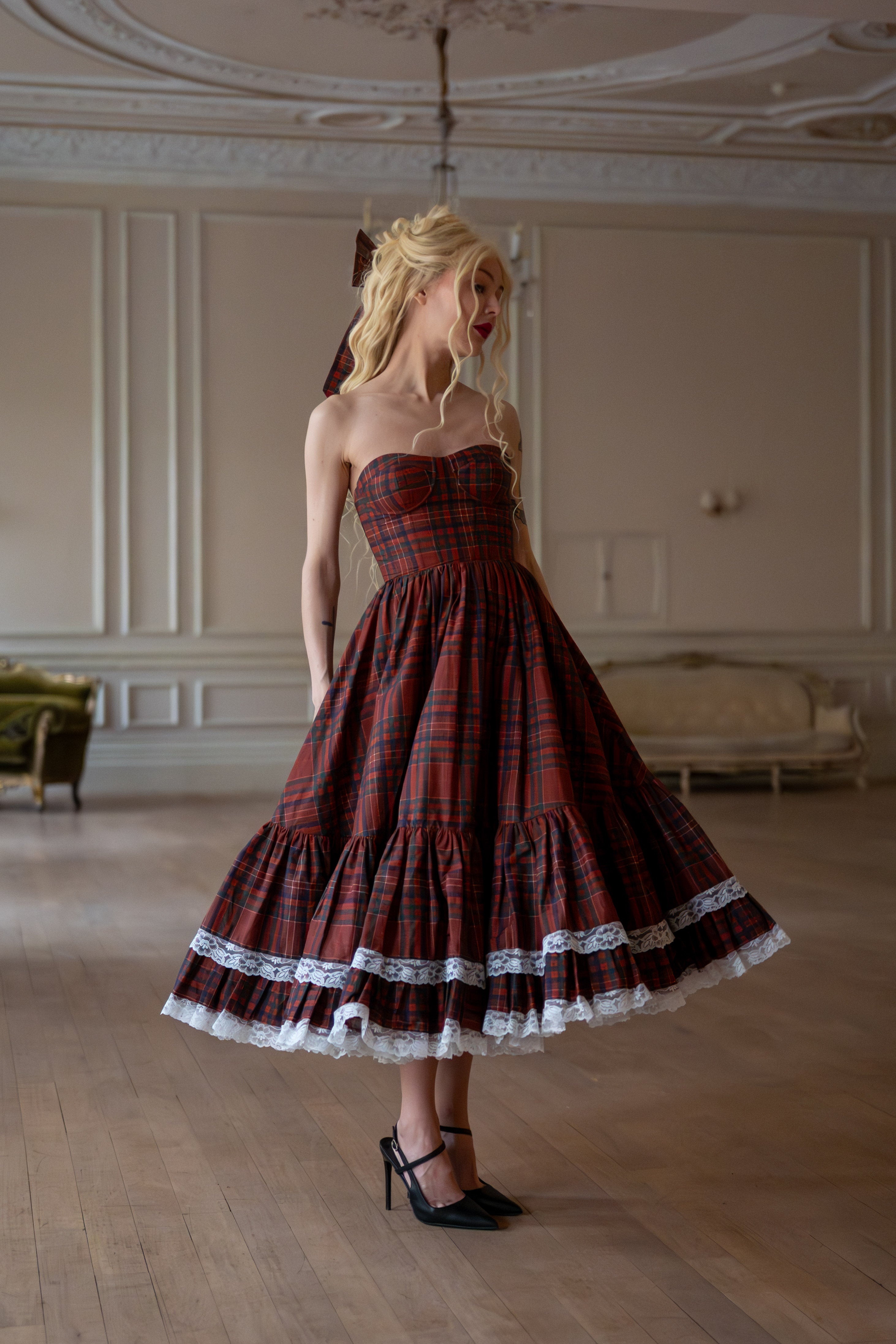 Highland Fling Dollhouse Dress