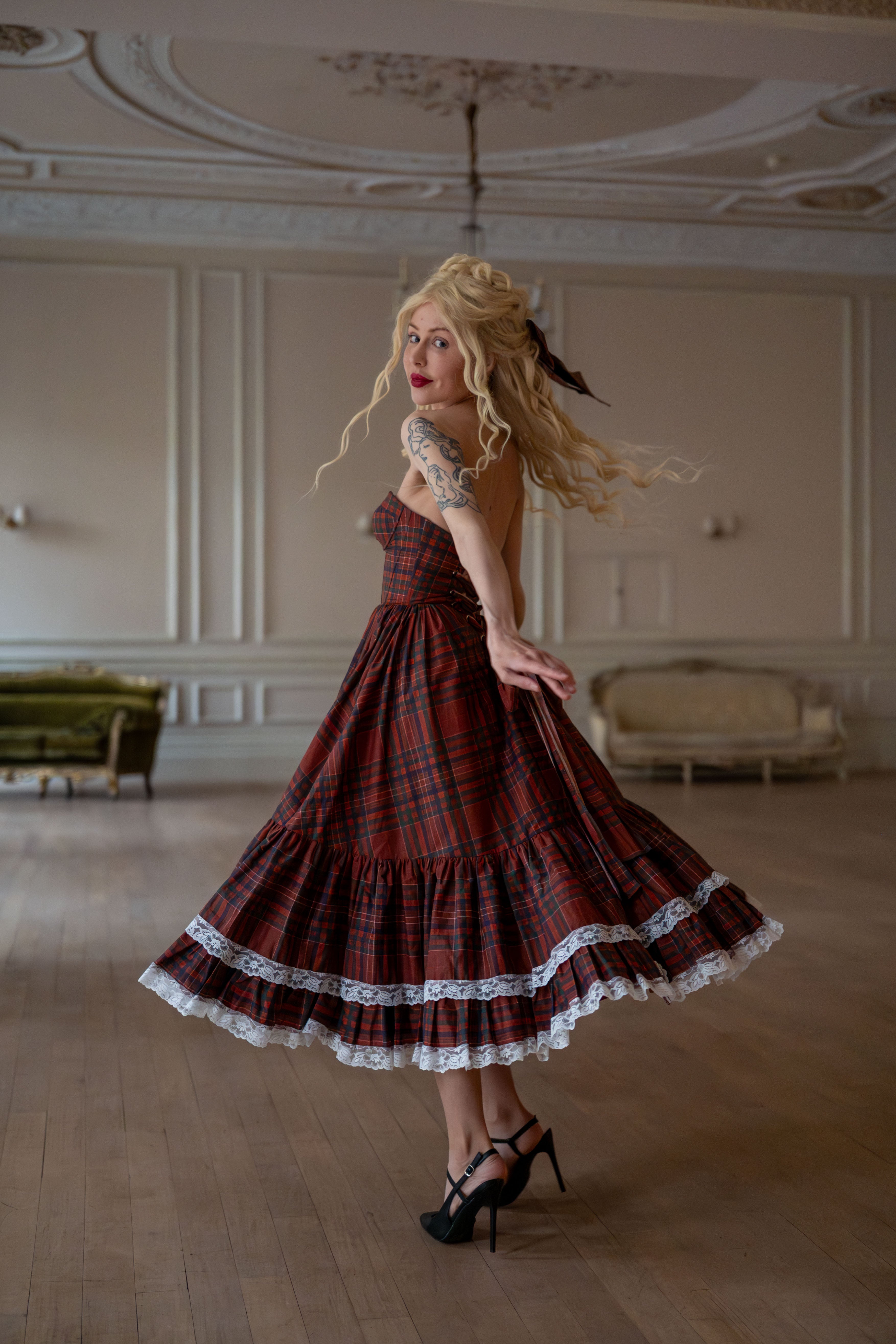Highland Fling Dollhouse Dress