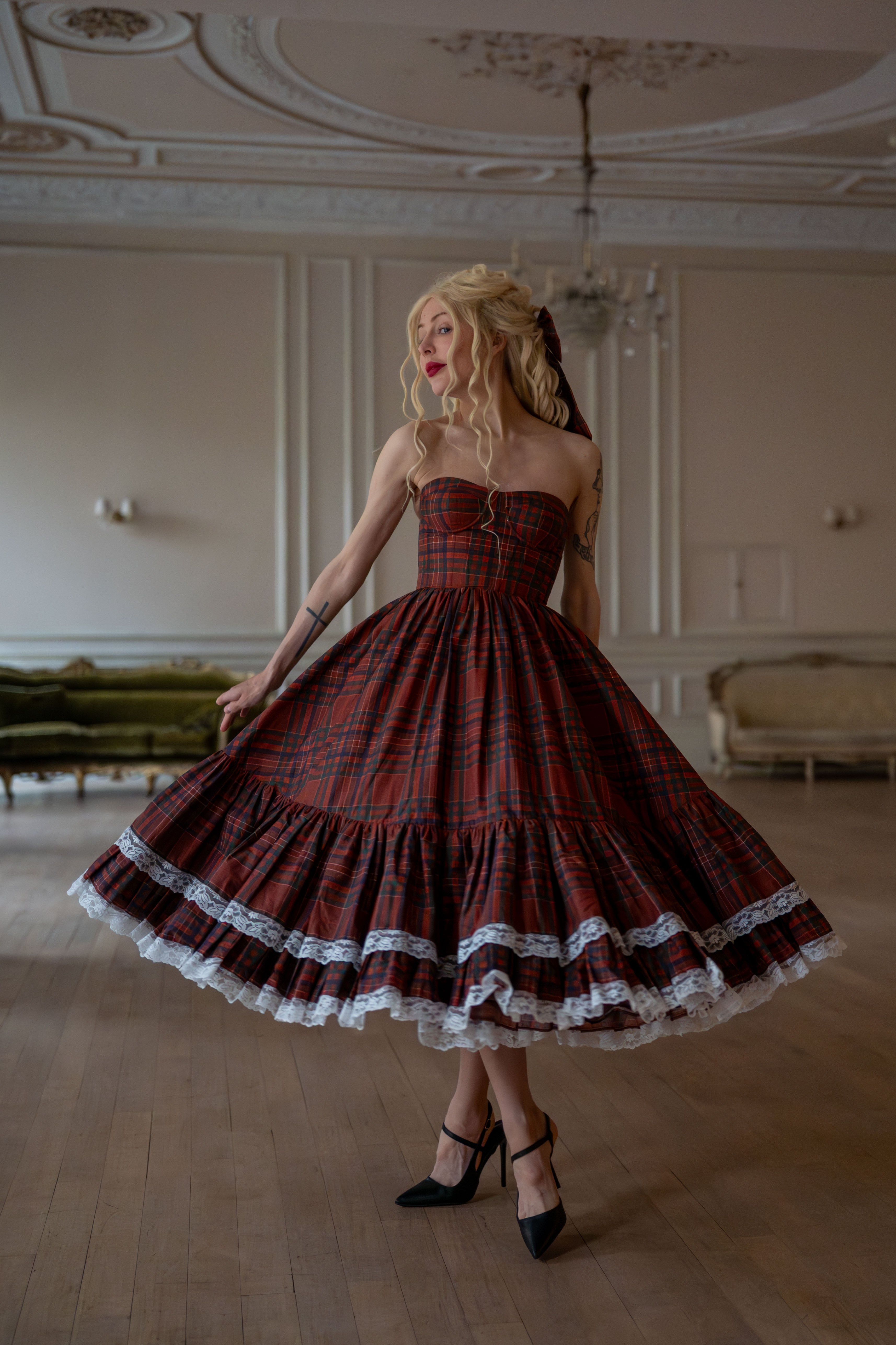Highland Fling Dollhouse Dress