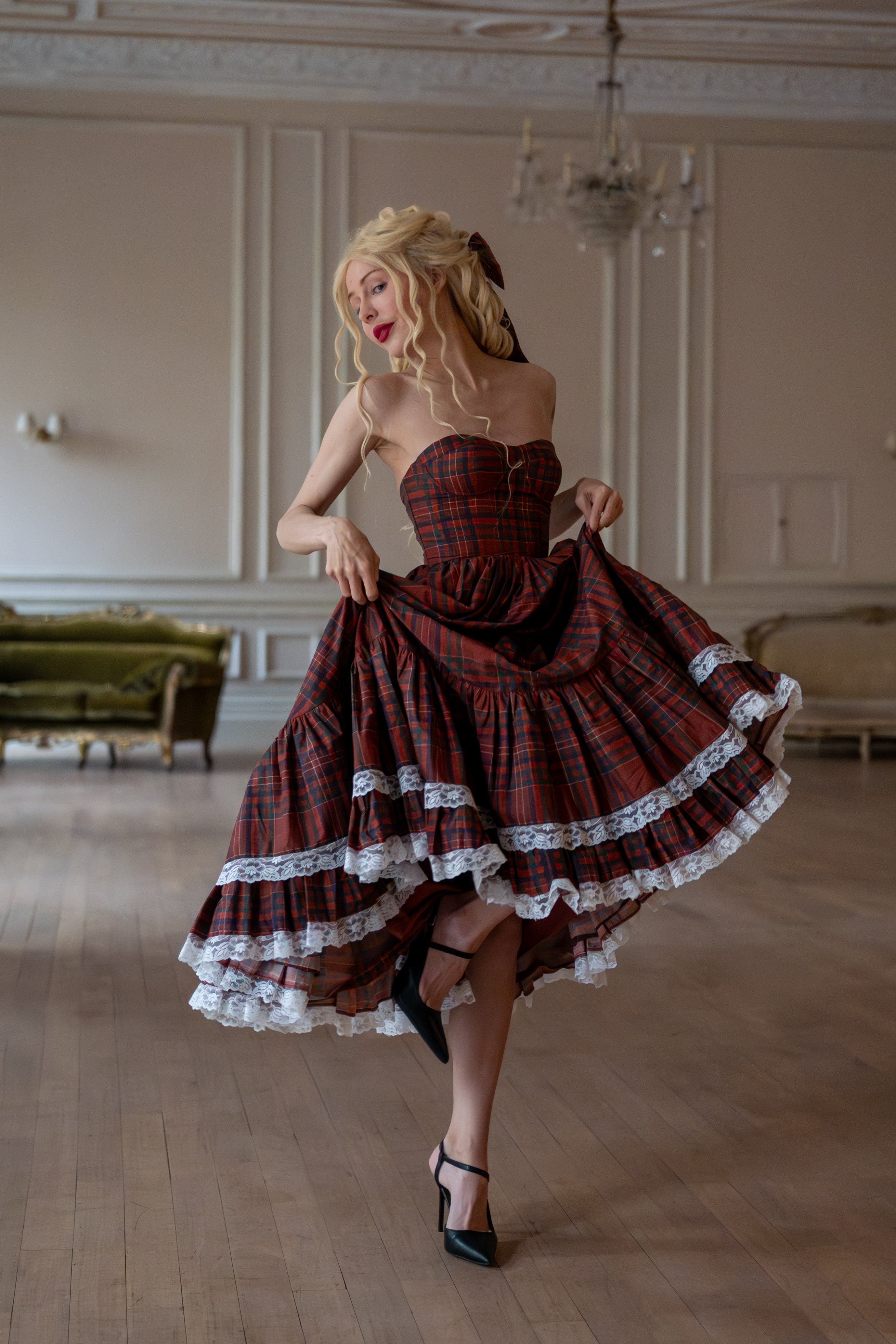 Highland Fling Dollhouse Dress