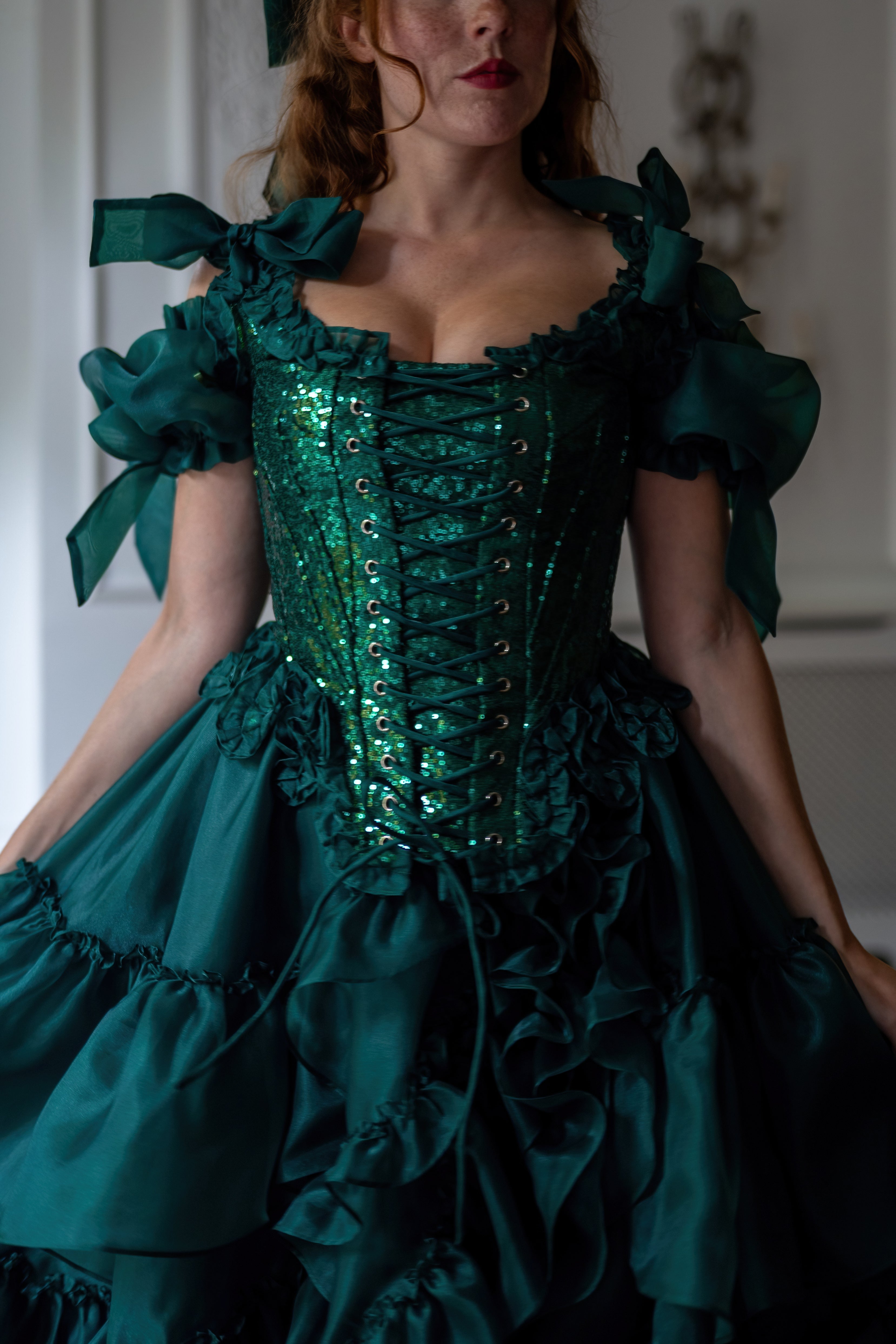 Jade Nocturne Pompadour Corset