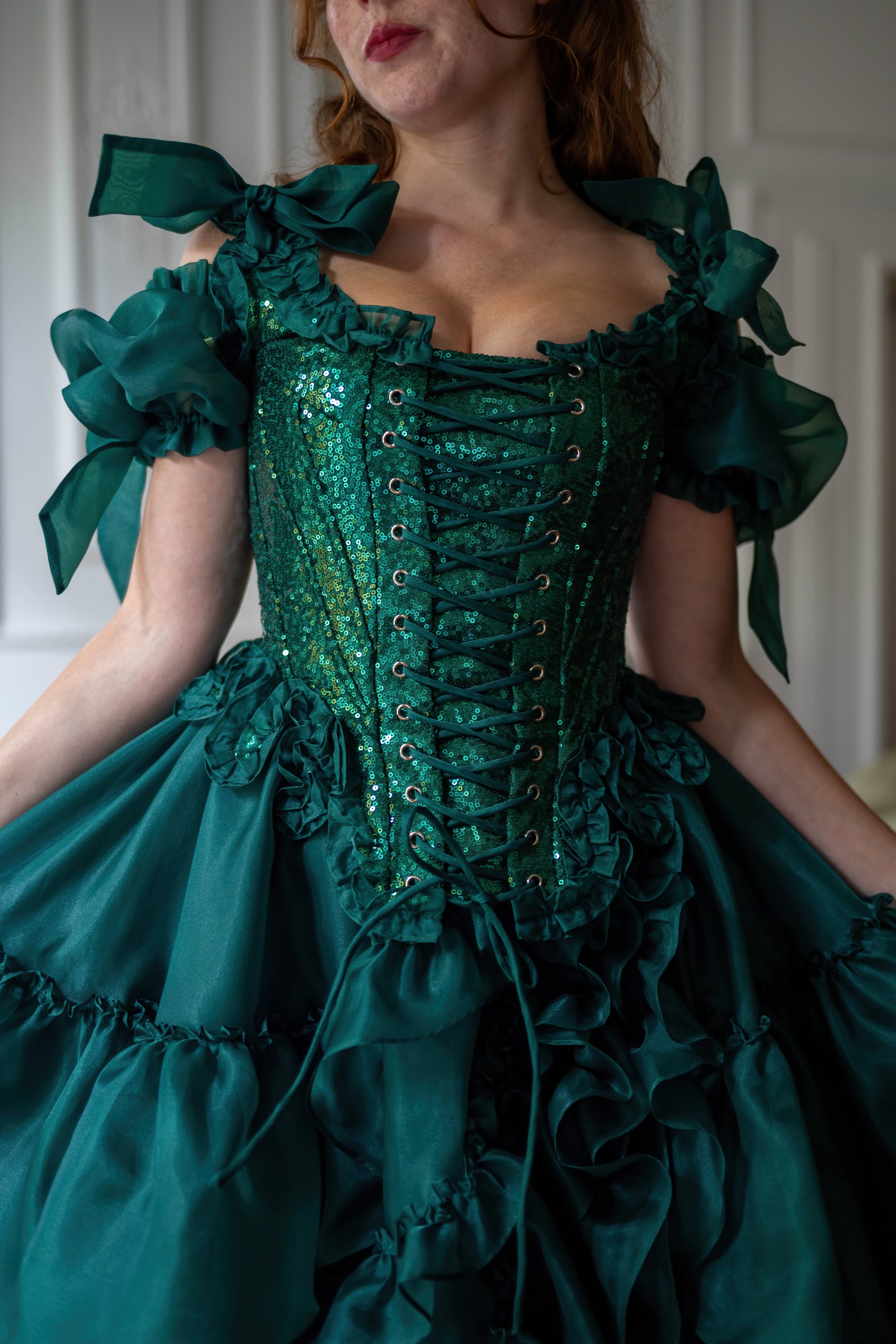 Jade Nocturne Pompadour Corset