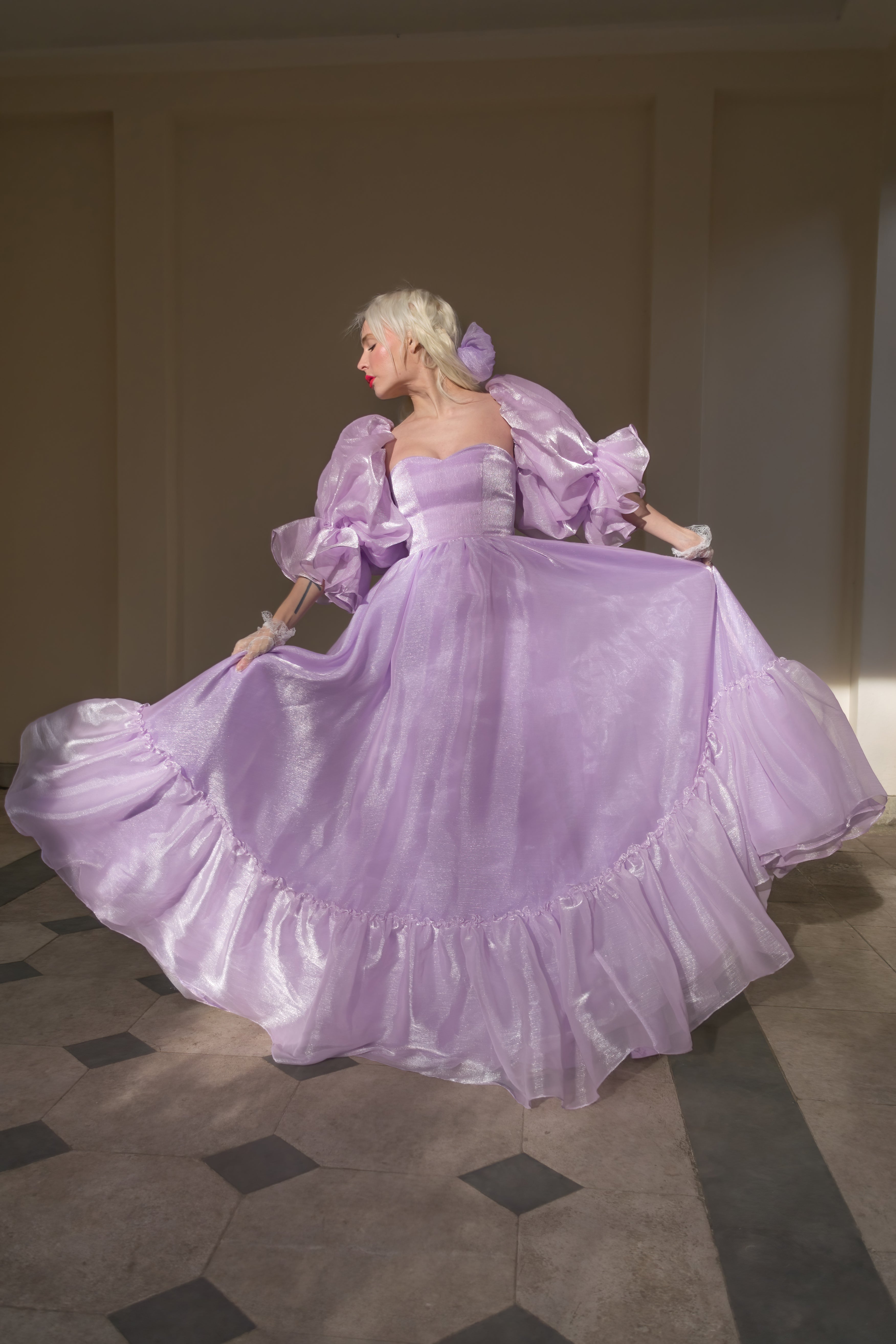 Lilac Skies Belle Dress