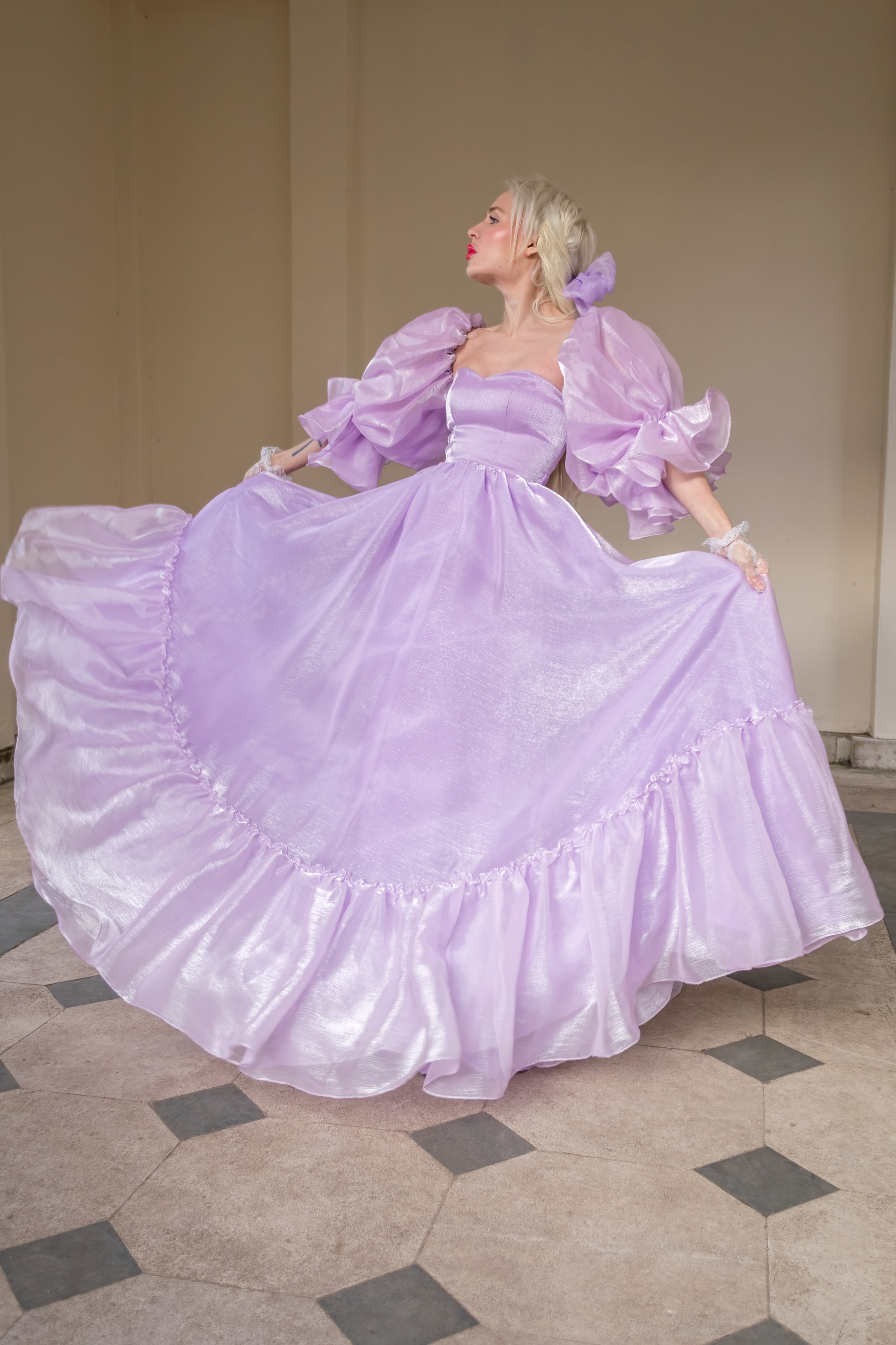 Lilac Skies Belle Dress