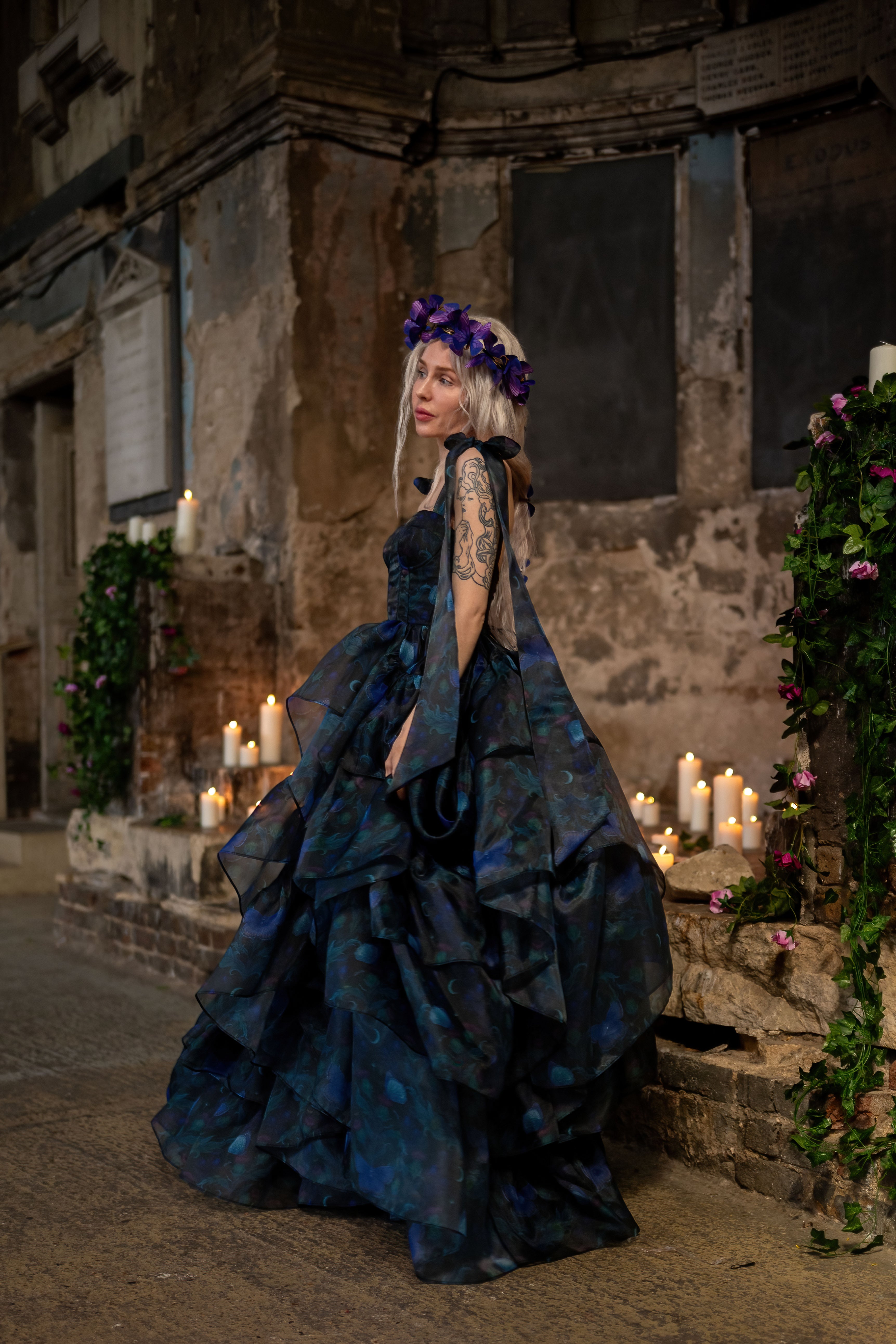 Luna Eclipse Empress Train Gown