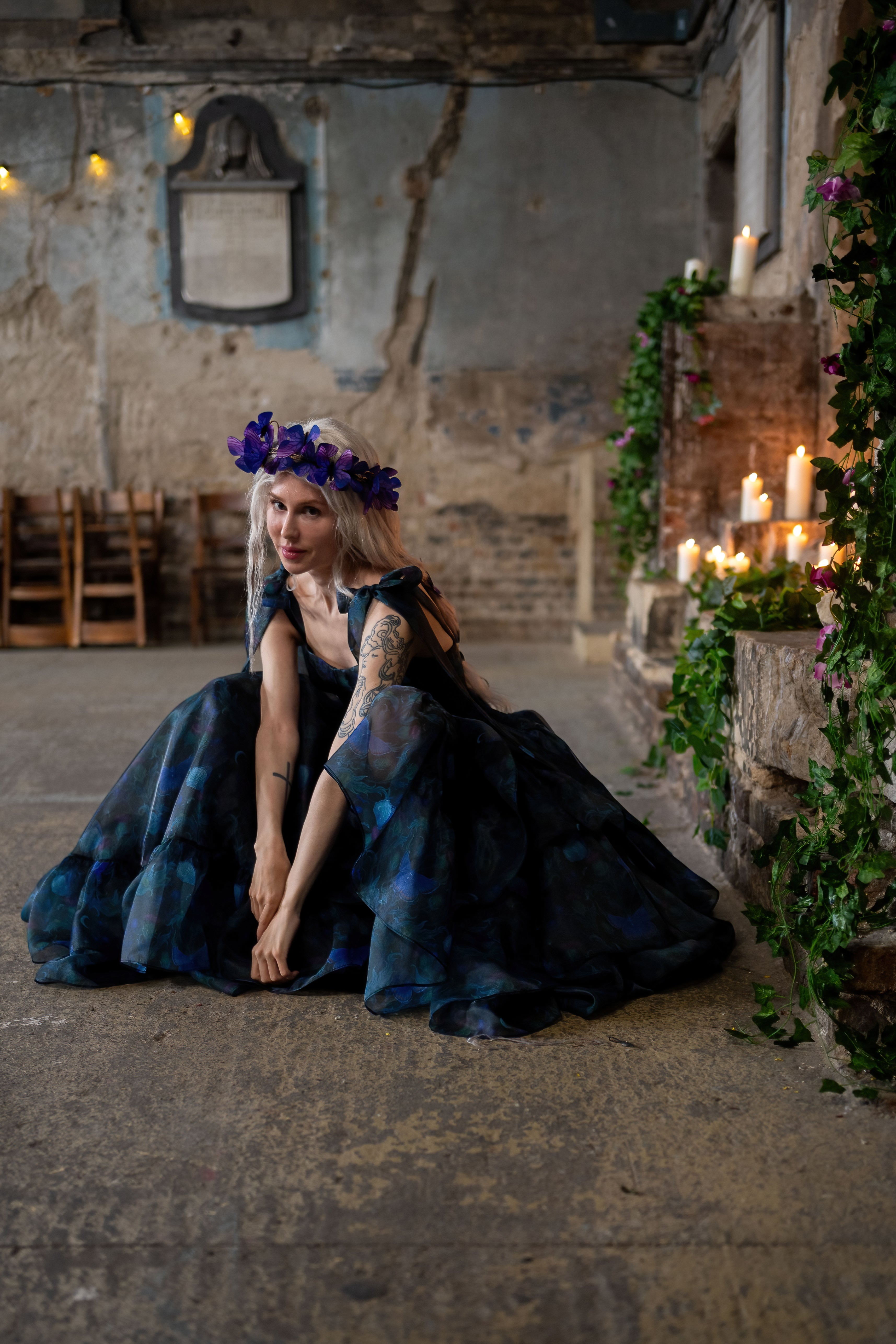 Luna Eclipse Empress Train Gown