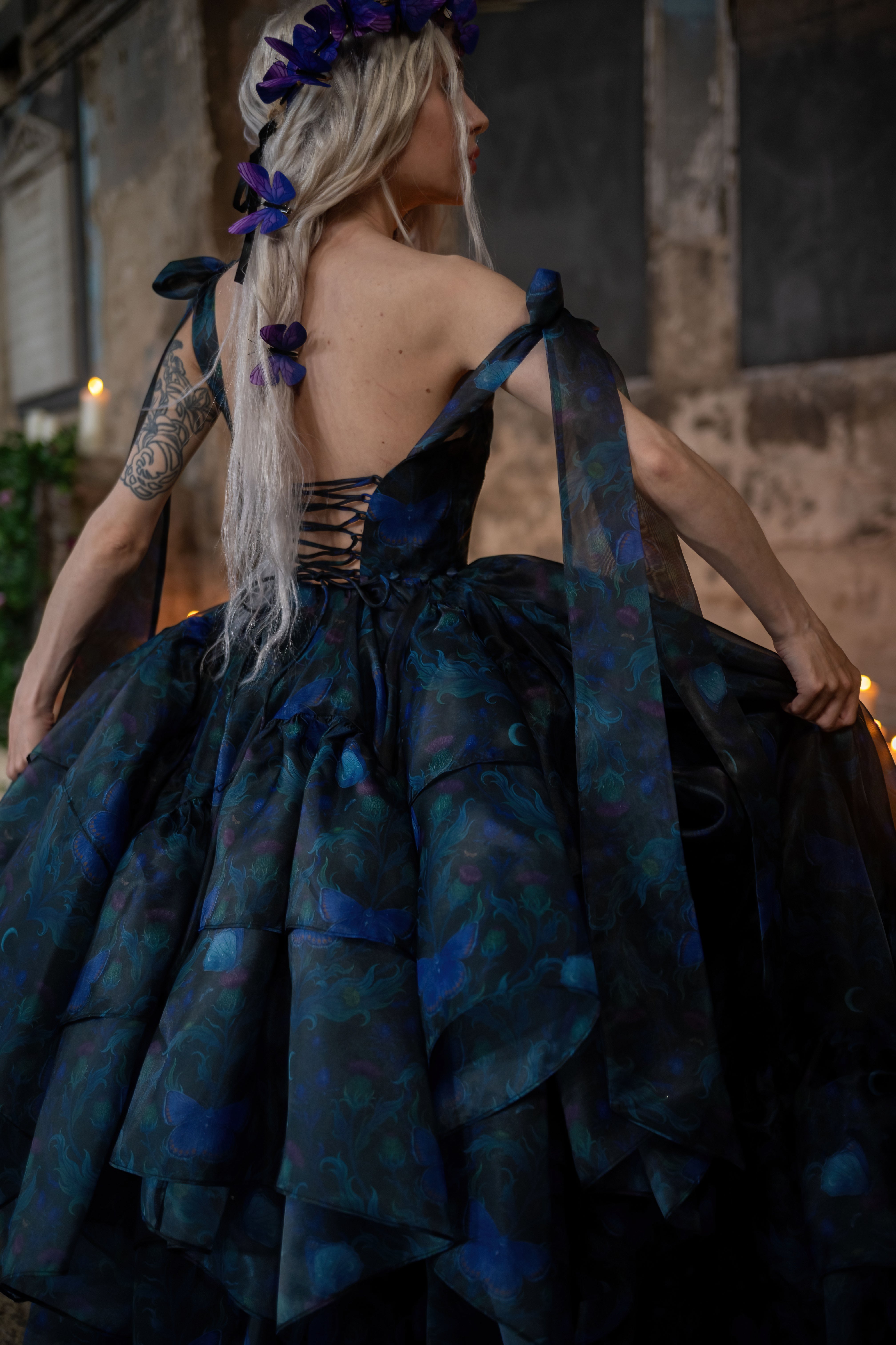 Luna Eclipse Empress Train Gown