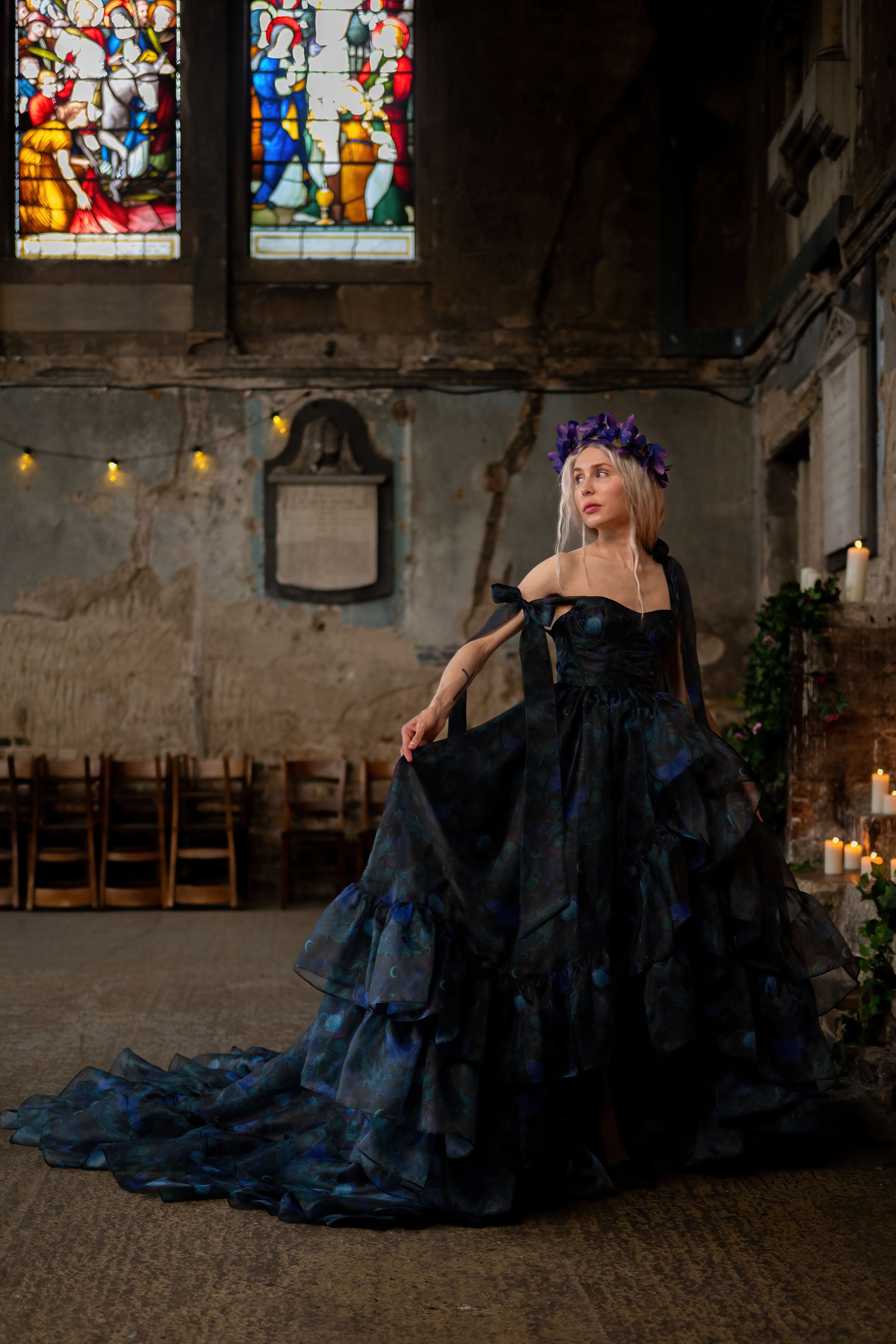 Luna Eclipse Empress Train Gown