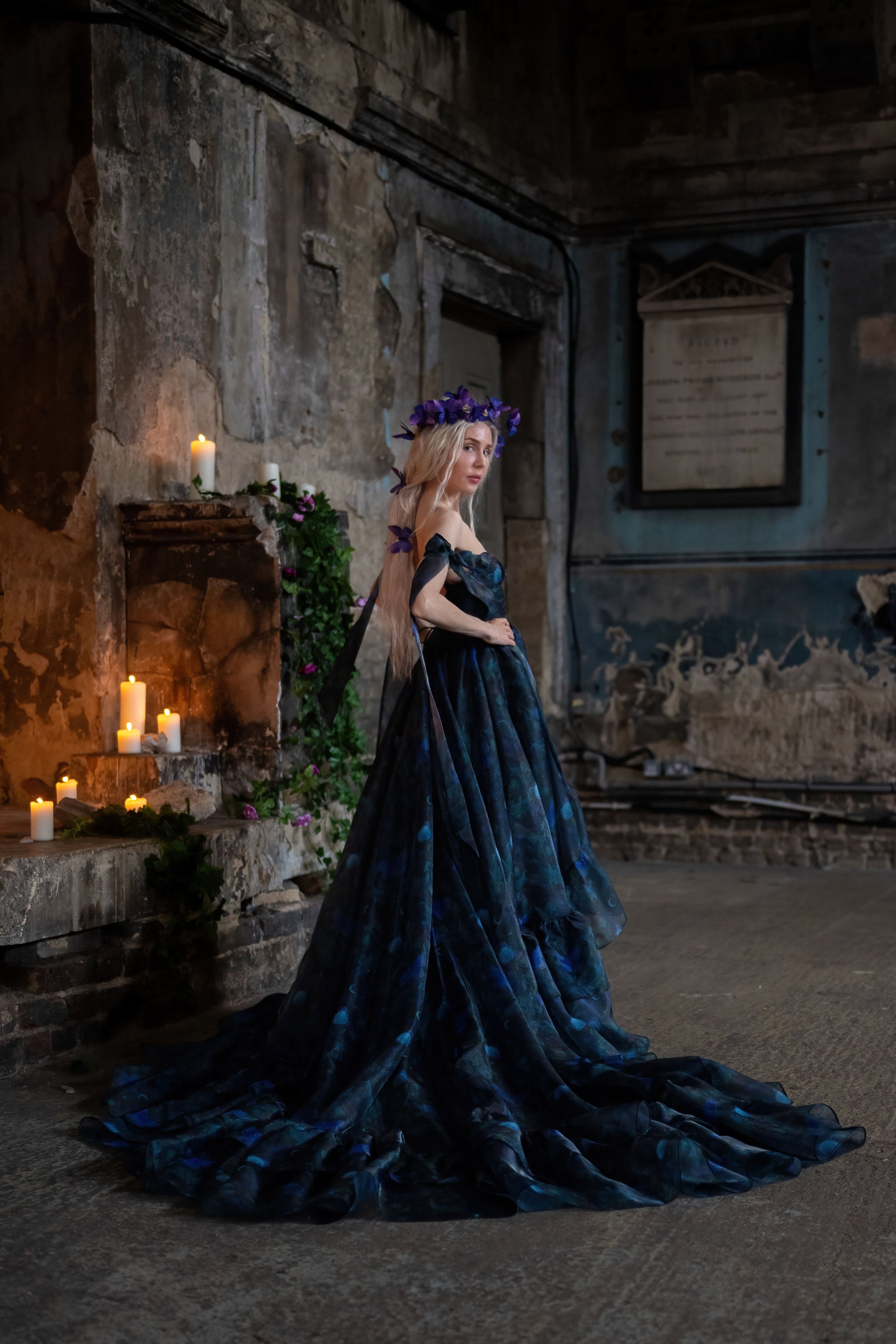 Luna Eclipse Empress Train Gown