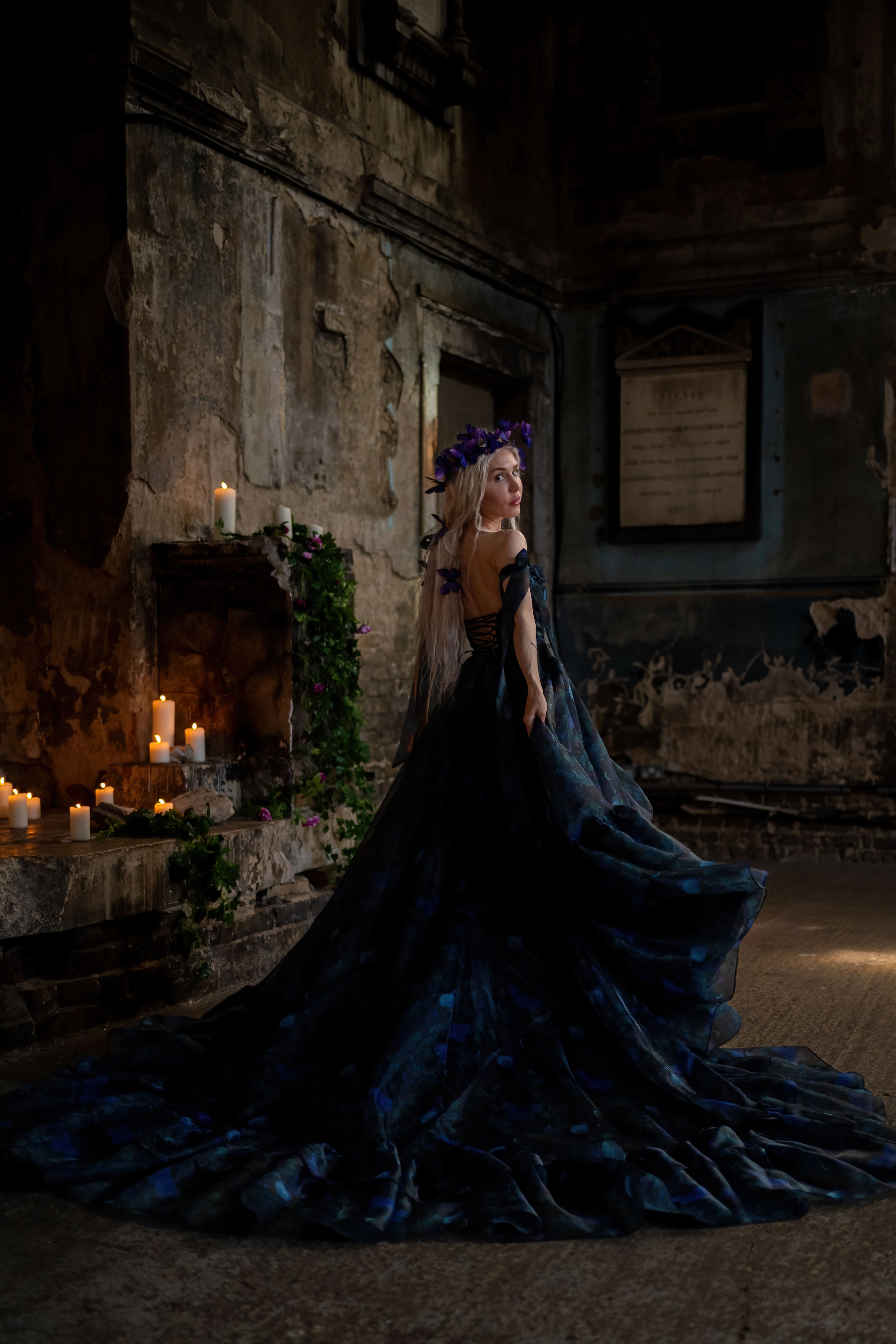 Luna Eclipse Empress Train Gown