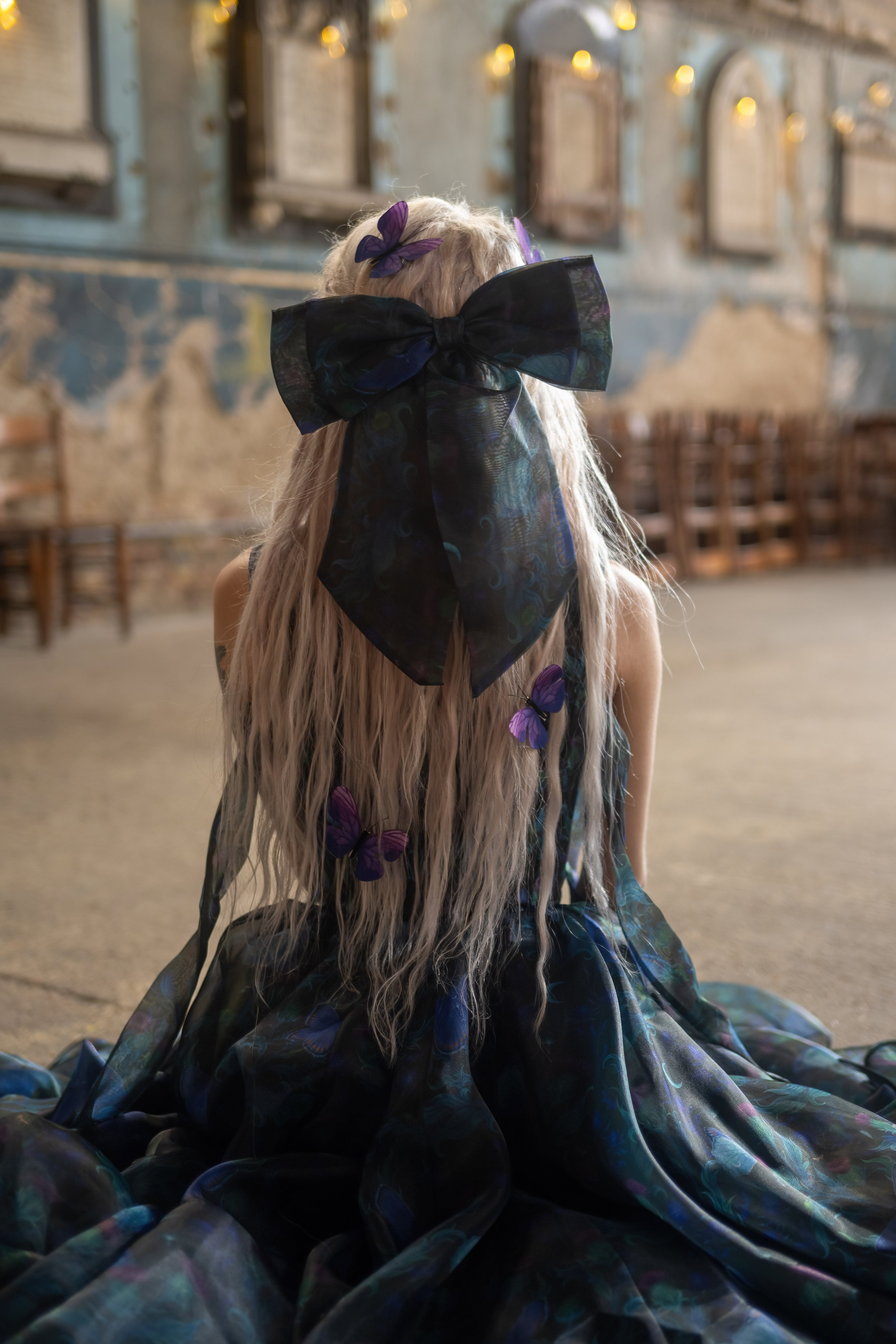 Luna Eclipse Winged Hairbow