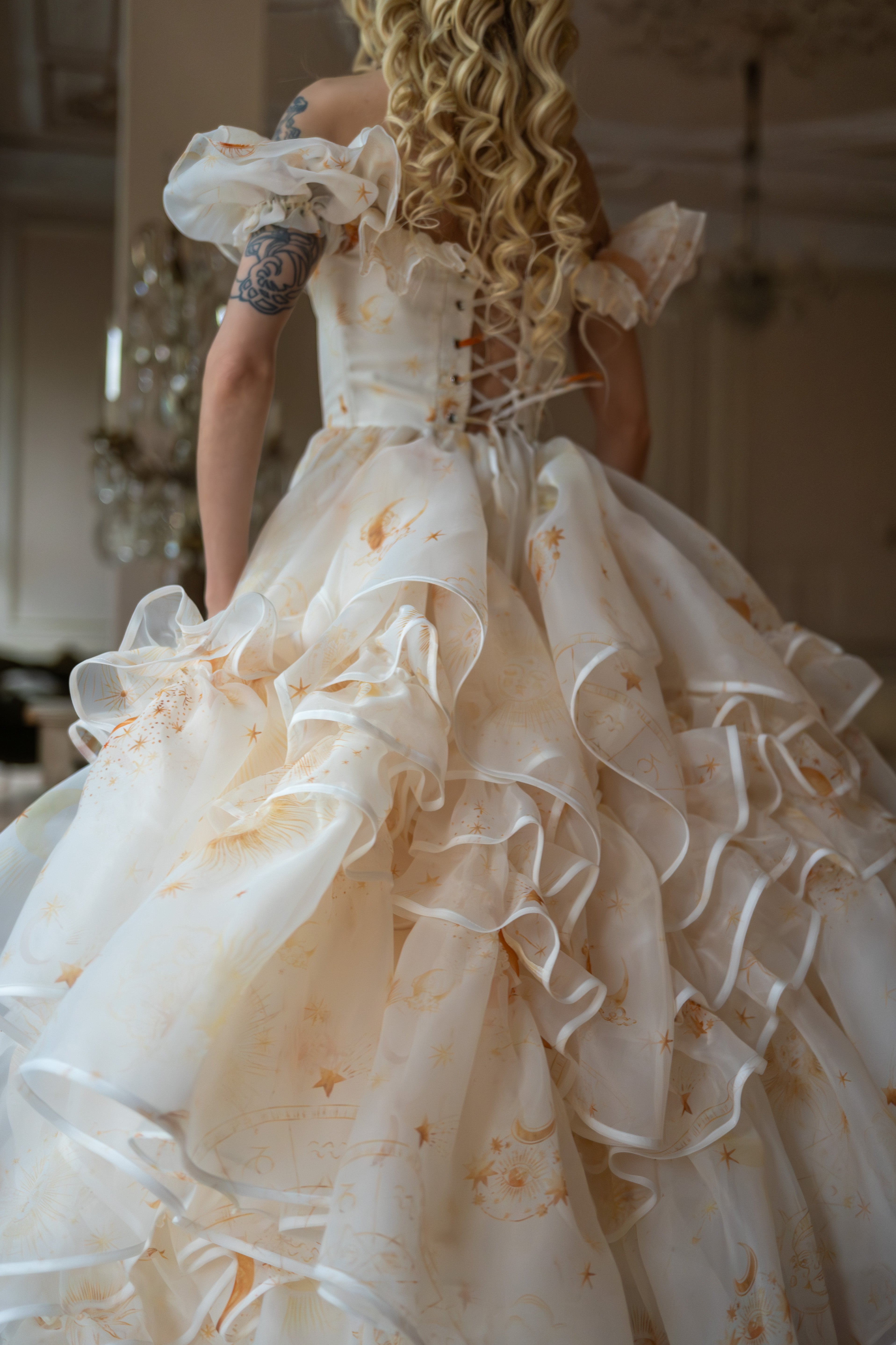 Lunaire Veil Opera Gown