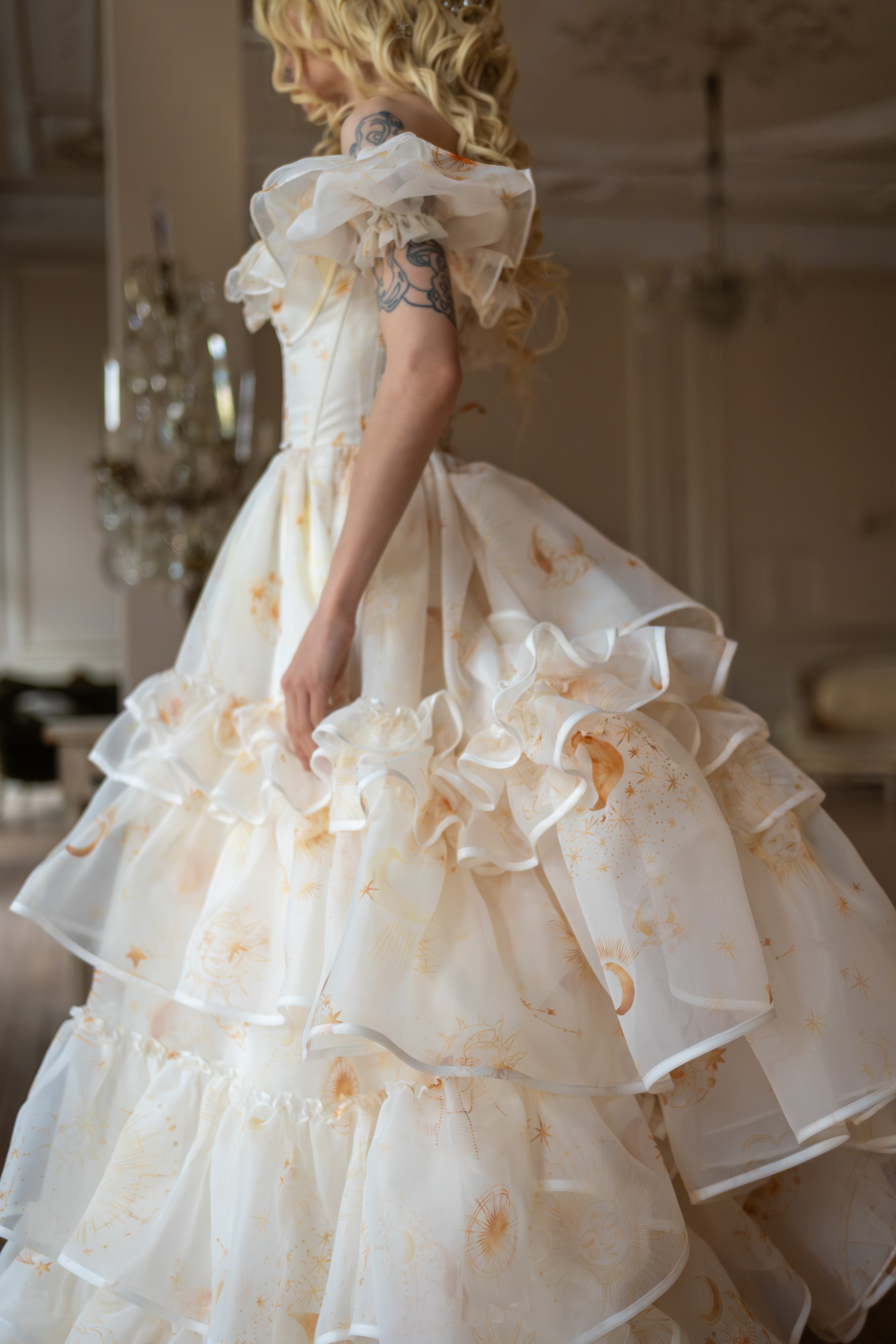 Lunaire Veil Opera Gown