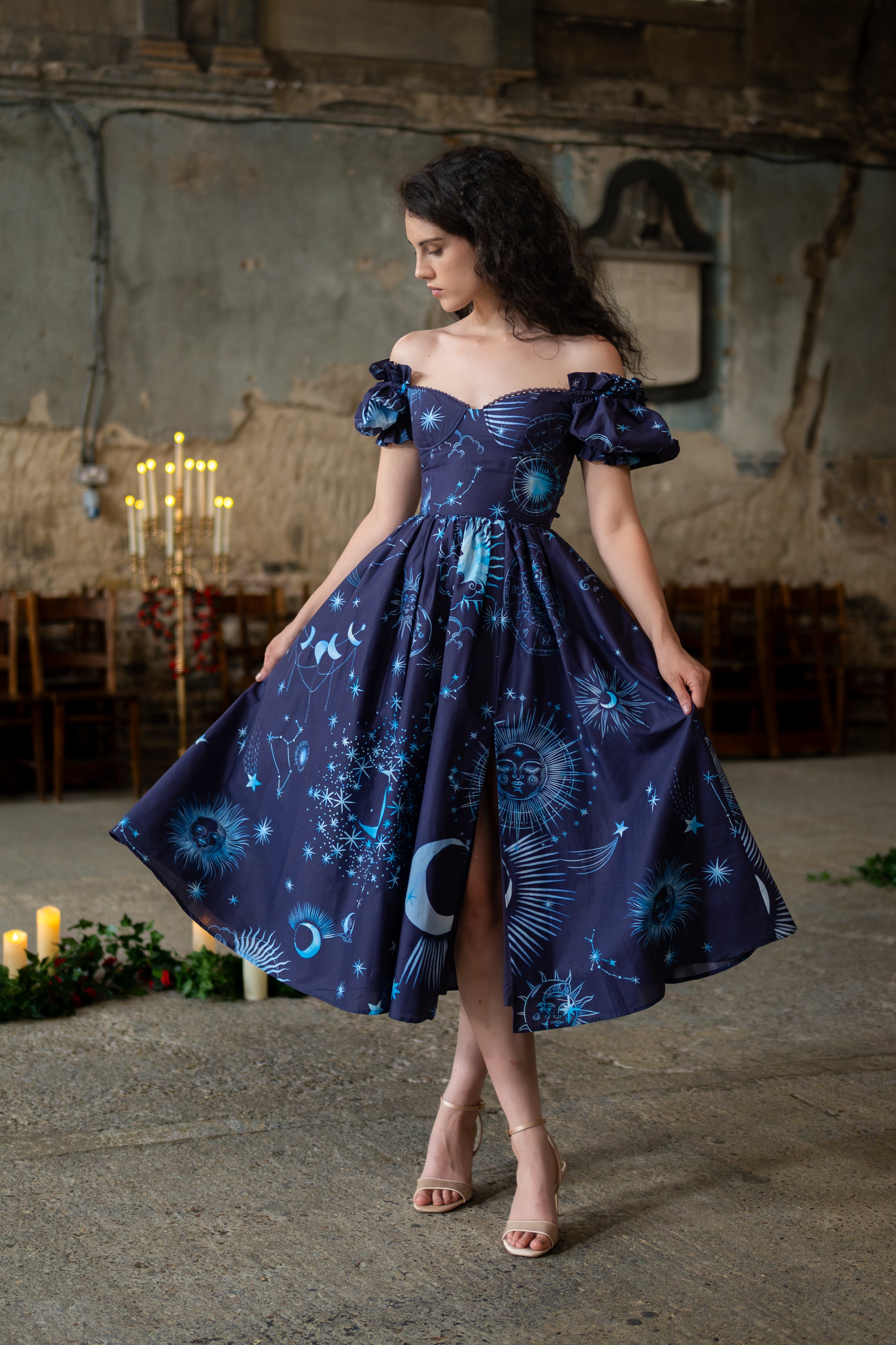 Midnight Divination Rosewood Dress