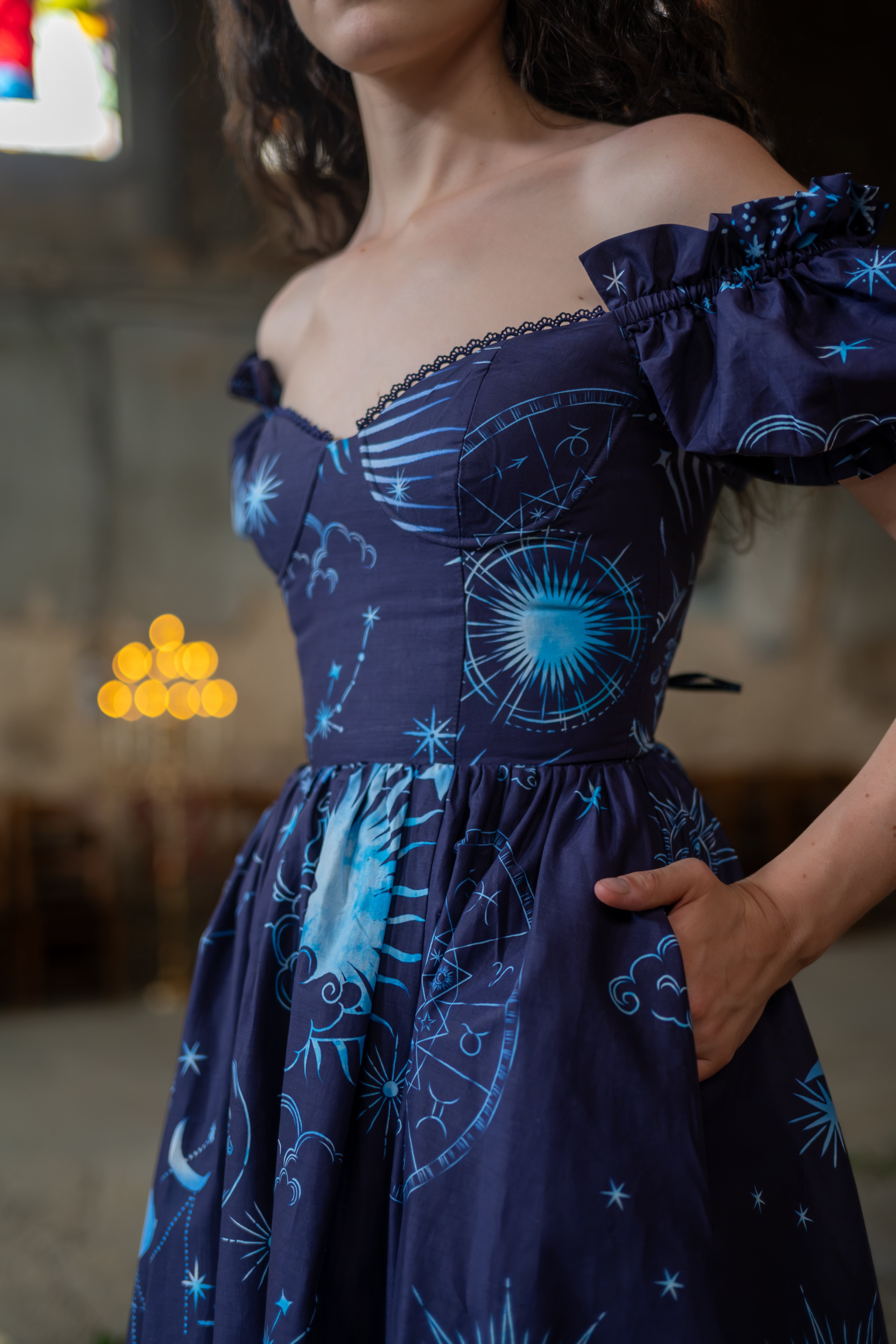 Midnight Divination Rosewood Dress