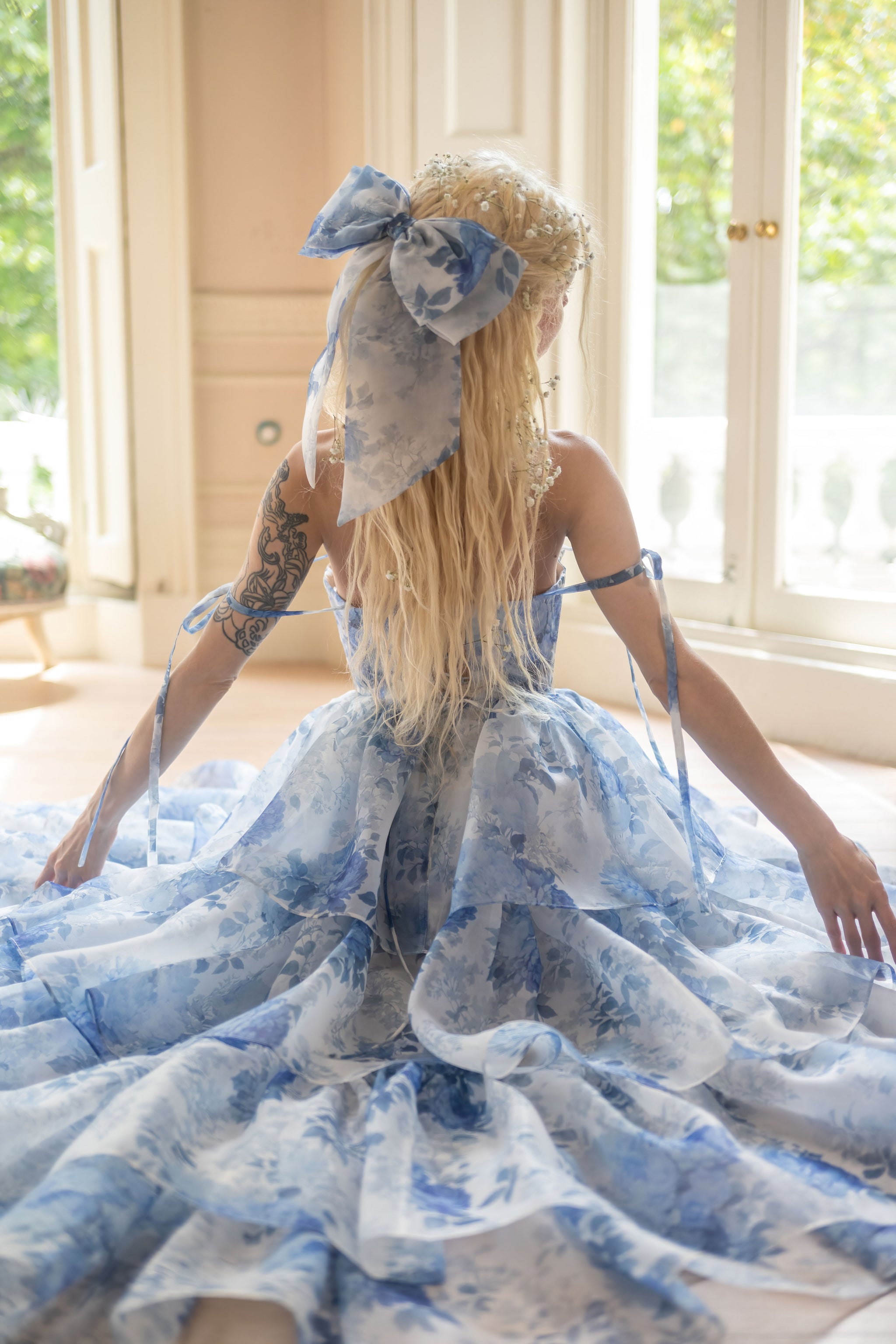 chinese dress ladies My Fair Lady Organza Winged Bow