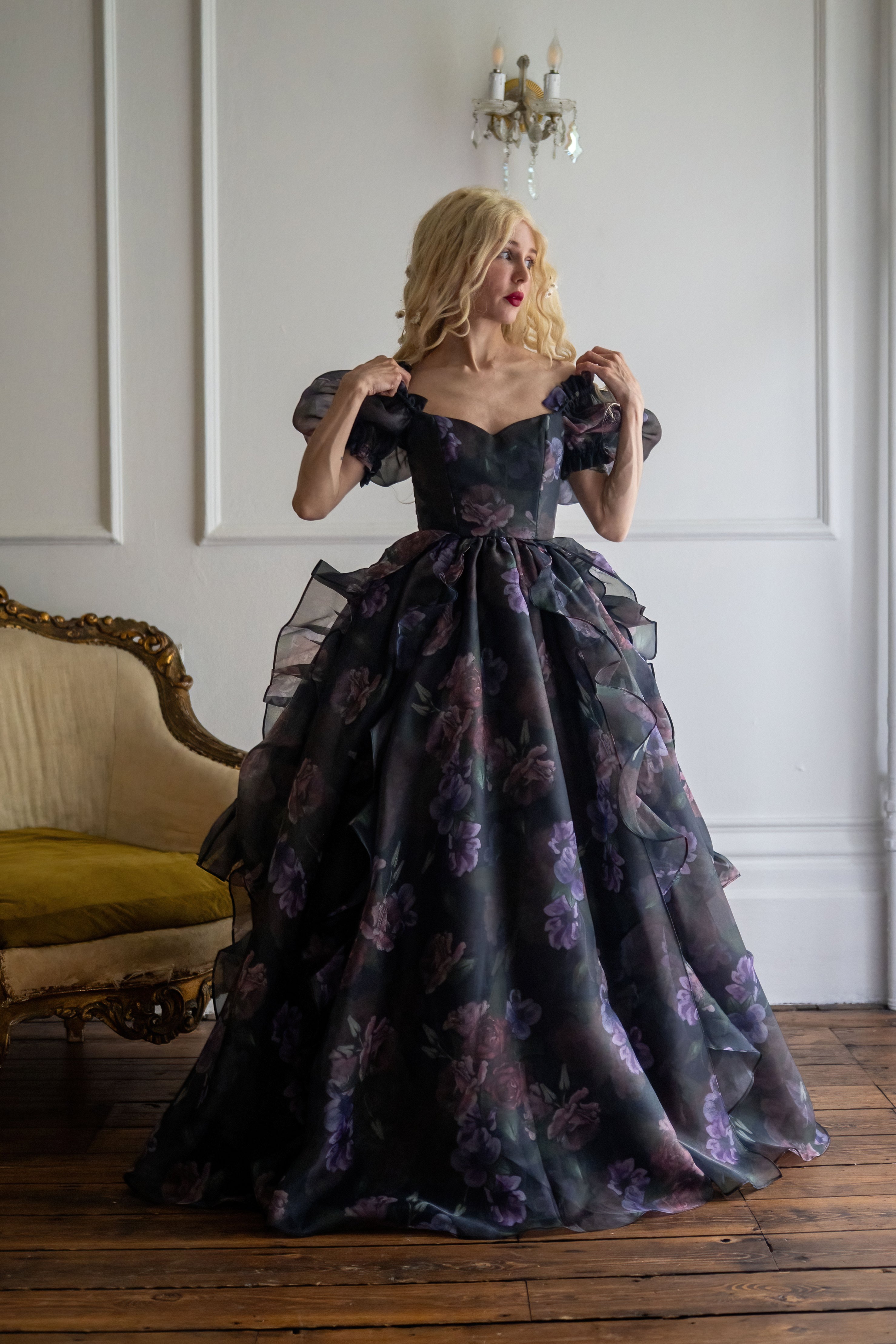 Odile's Triumph Chateau Train Gown