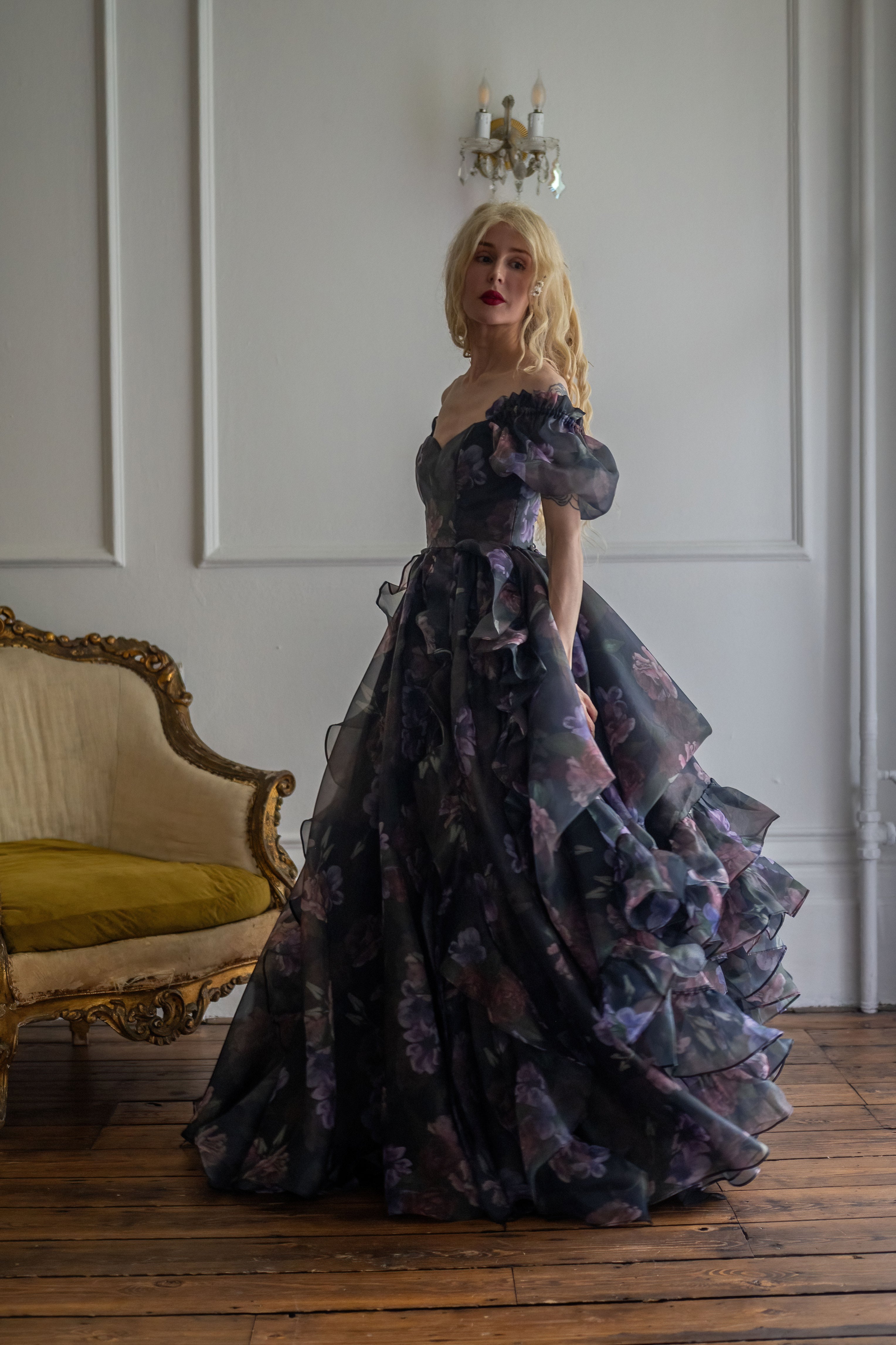 Odile's Triumph Chateau Train Gown