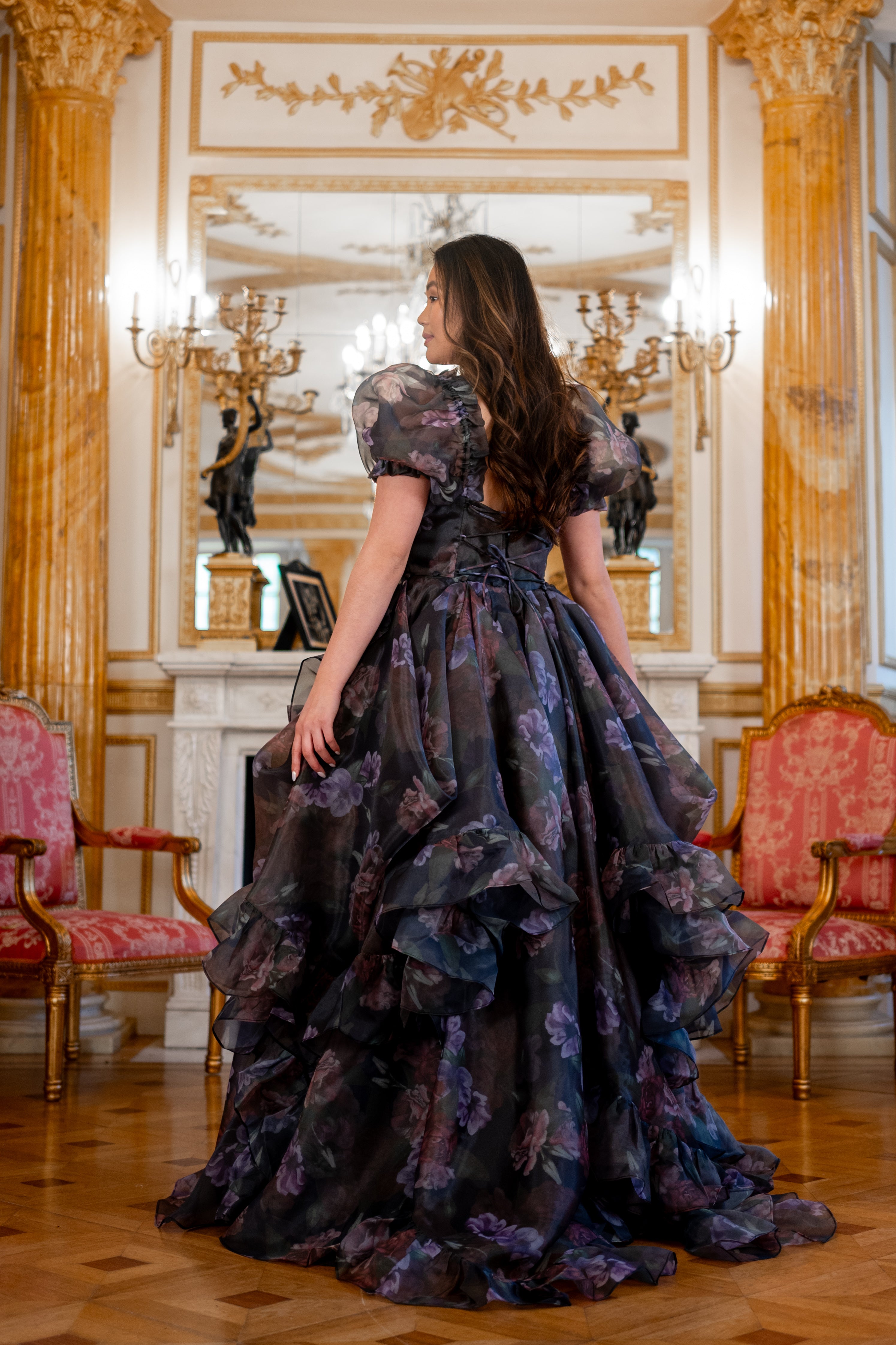 Odile's Triumph Chateau Train Gown