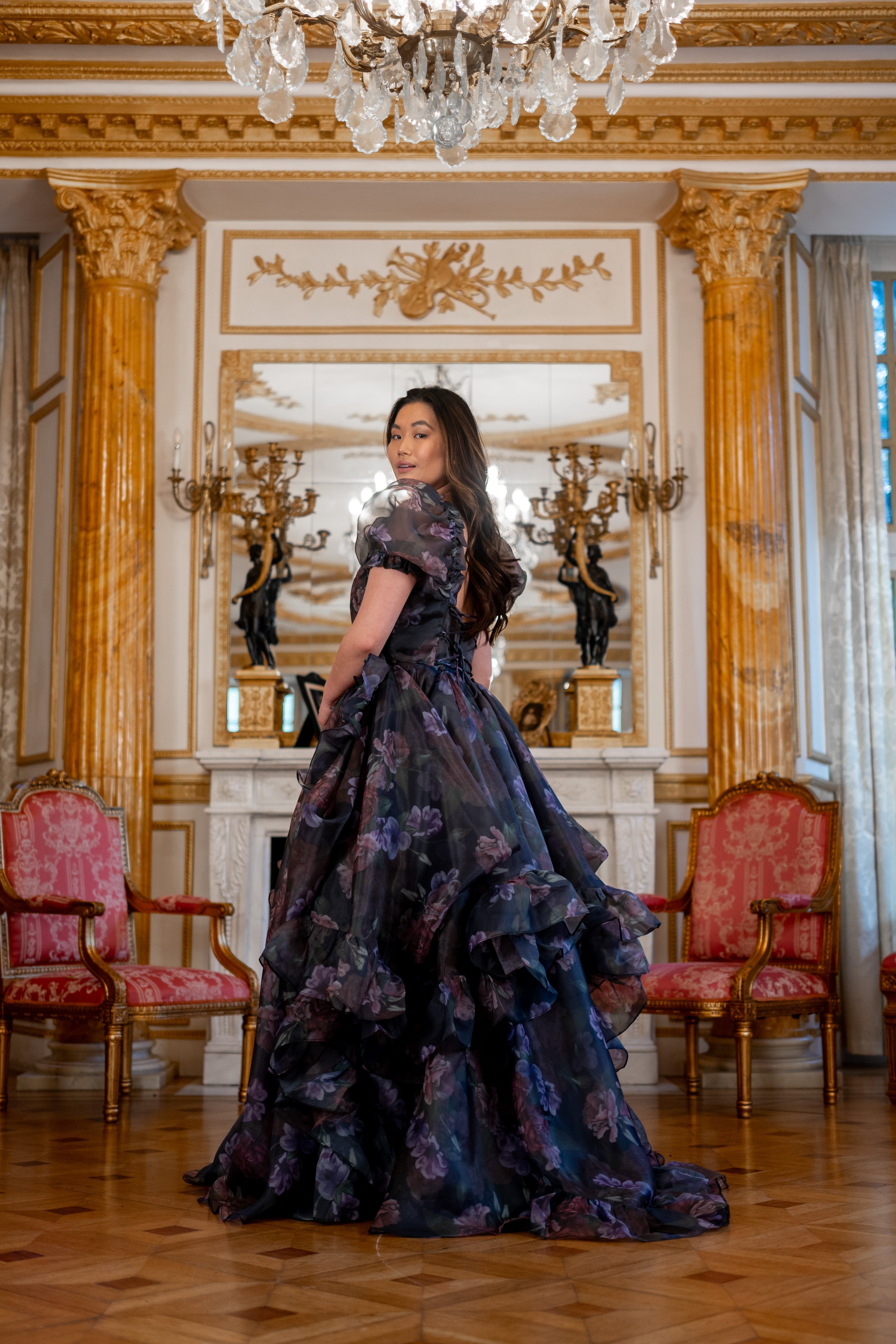Odile's Triumph Chateau Train Gown