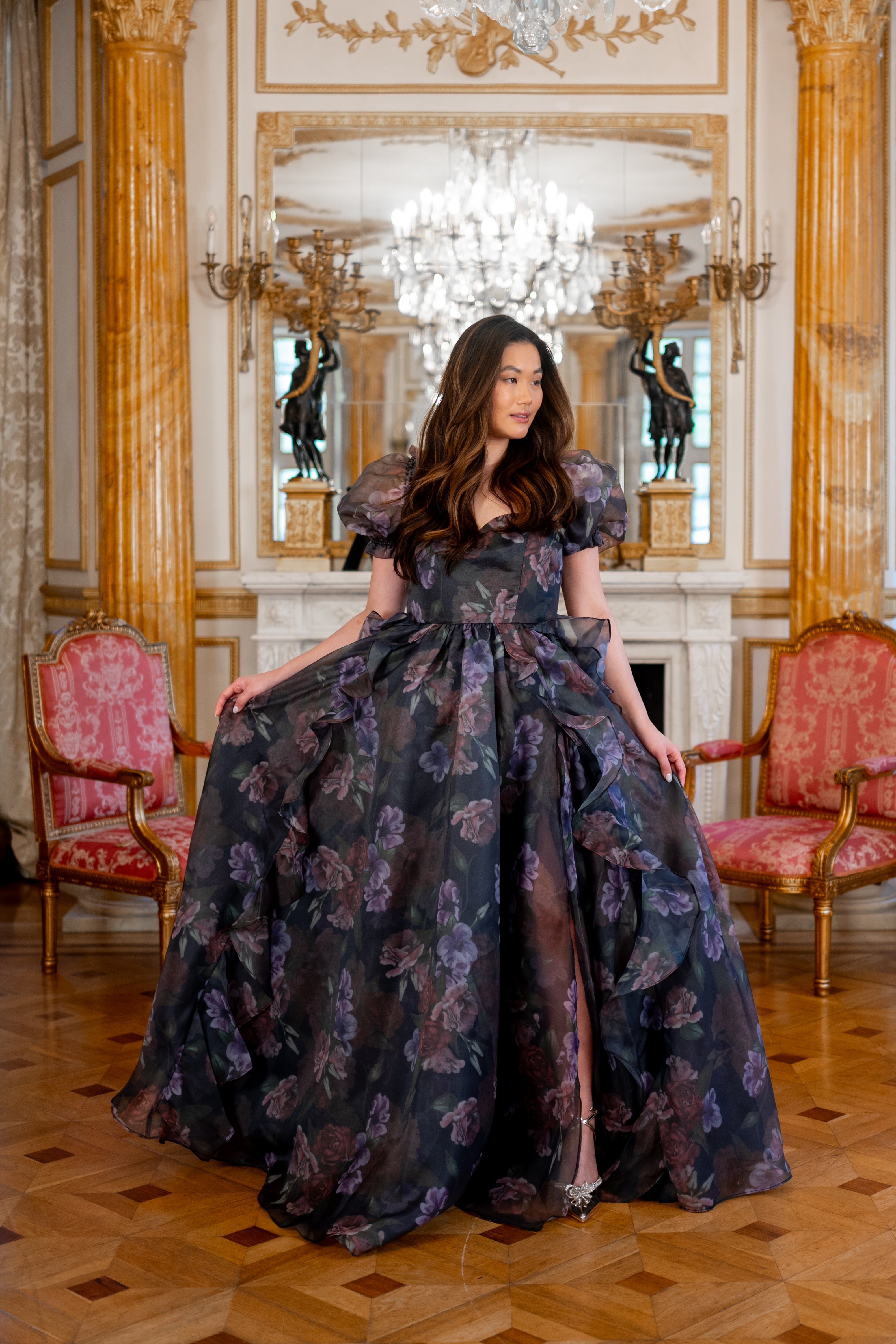 Odile's Triumph Chateau Train Gown