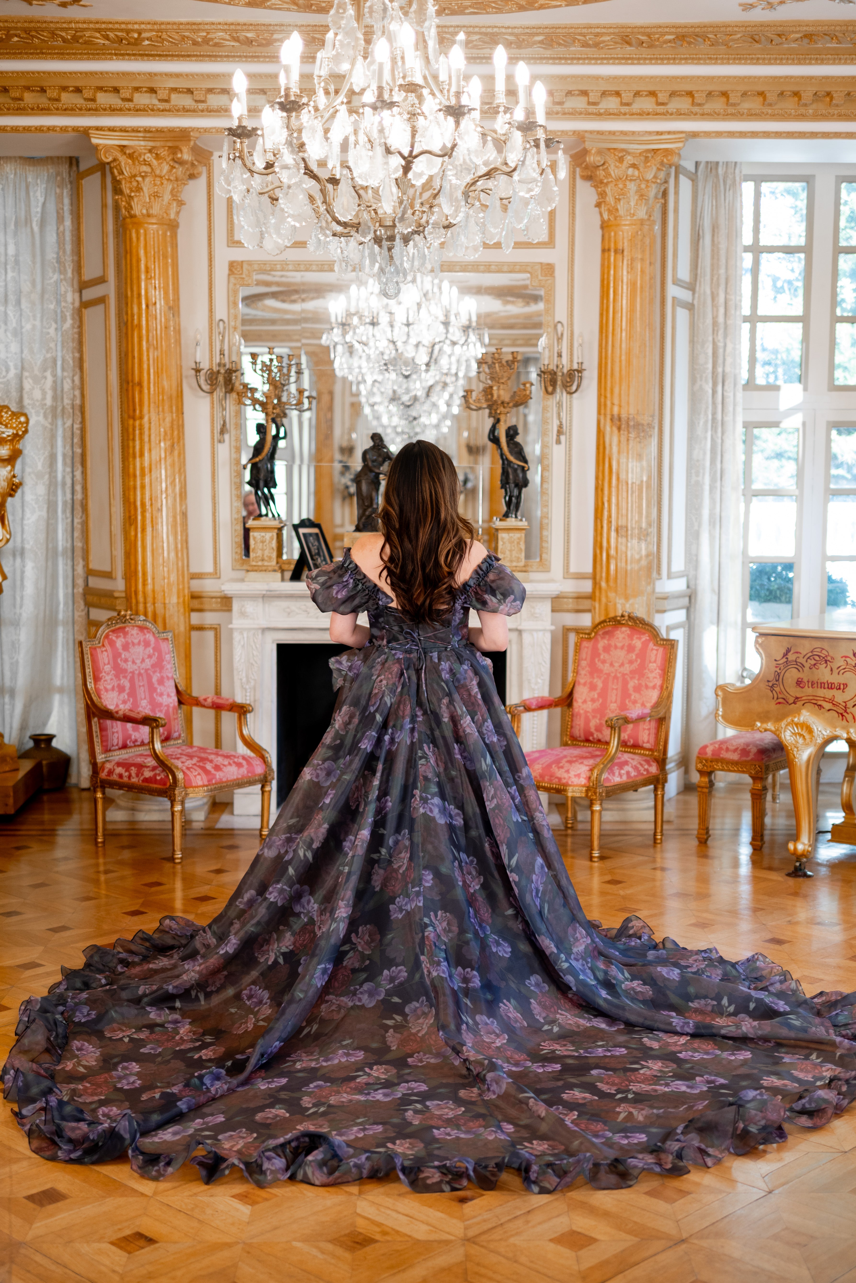 Odile's Triumph Chateau Train Gown