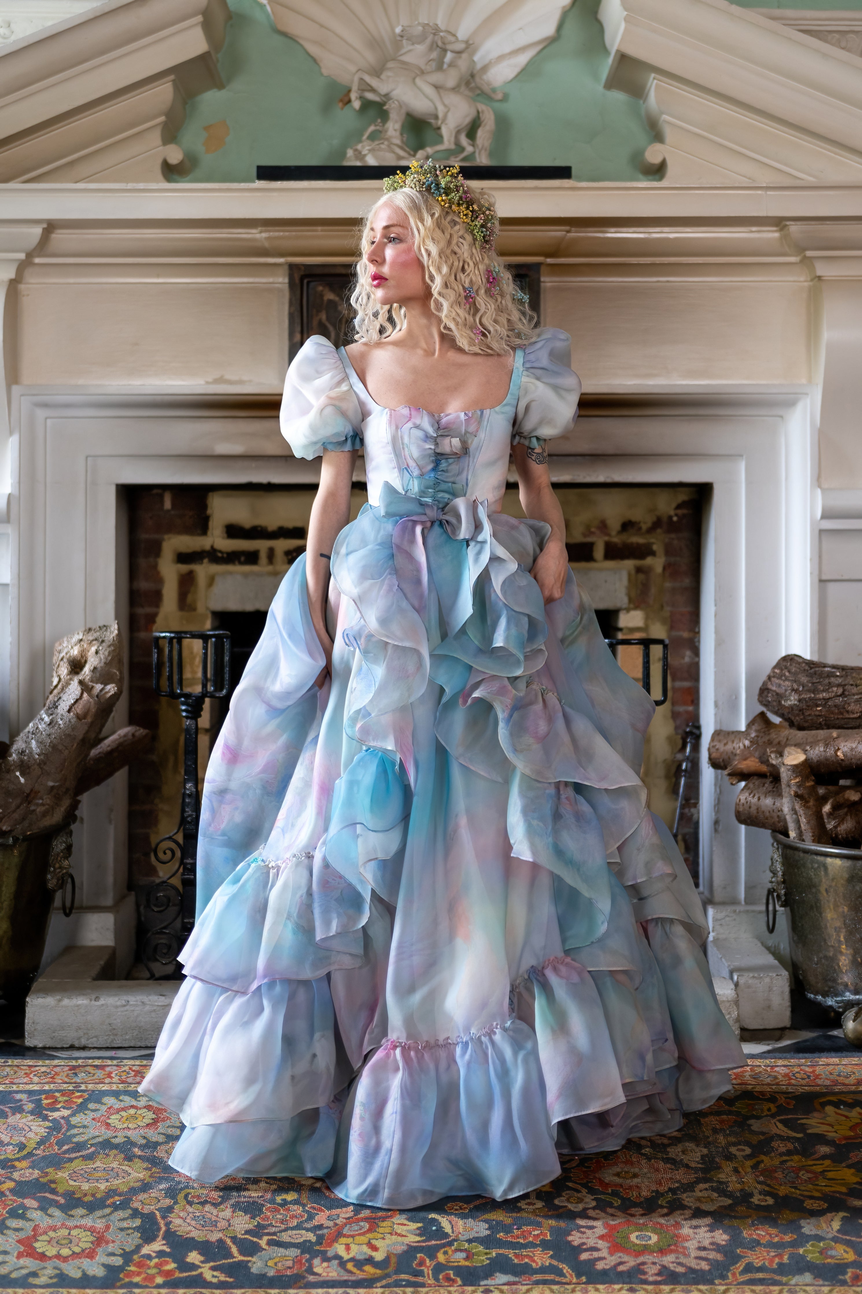 Pegasus Rising Antoinette Gown with Train