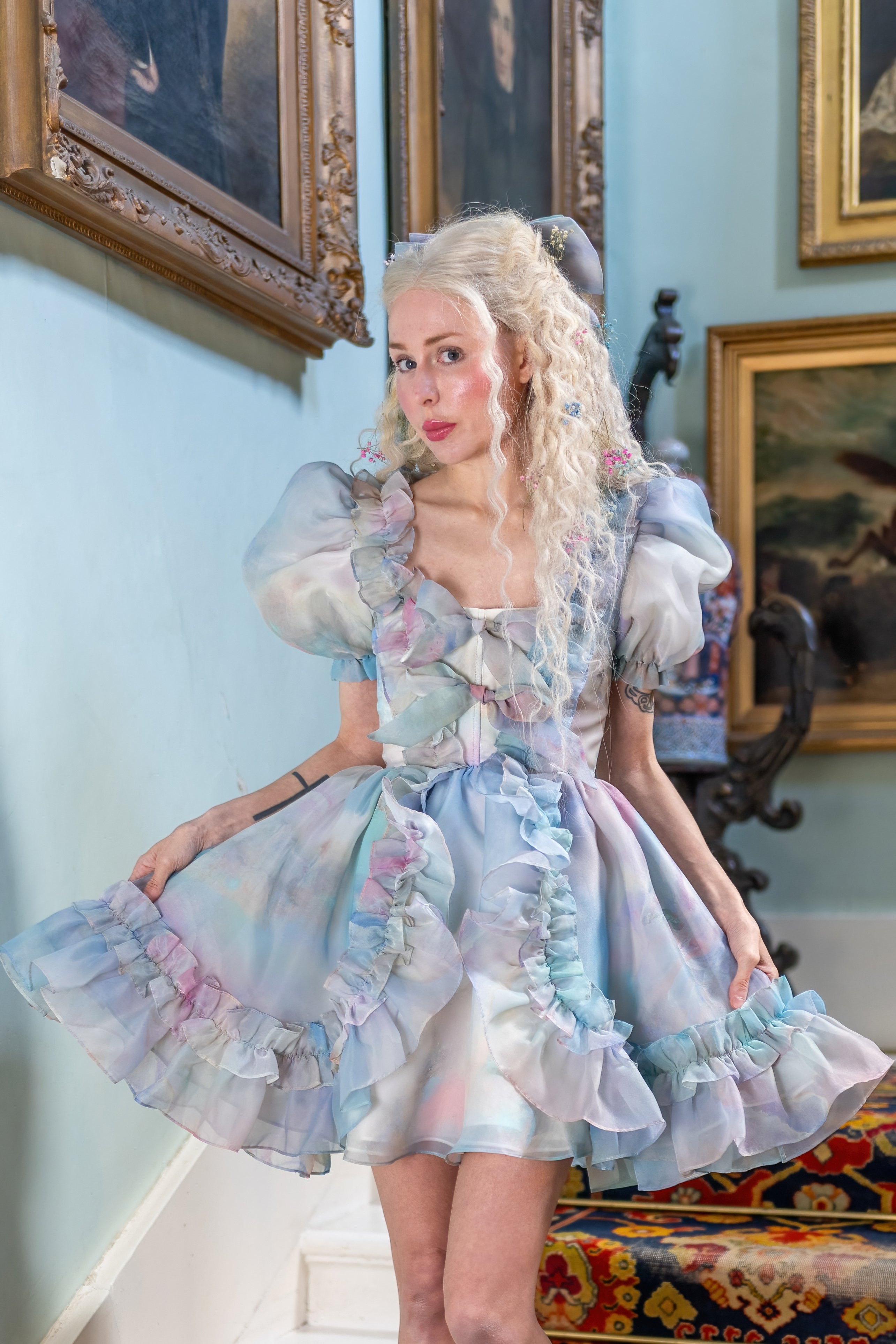 Pegasus Rising Mini Duchess Dress