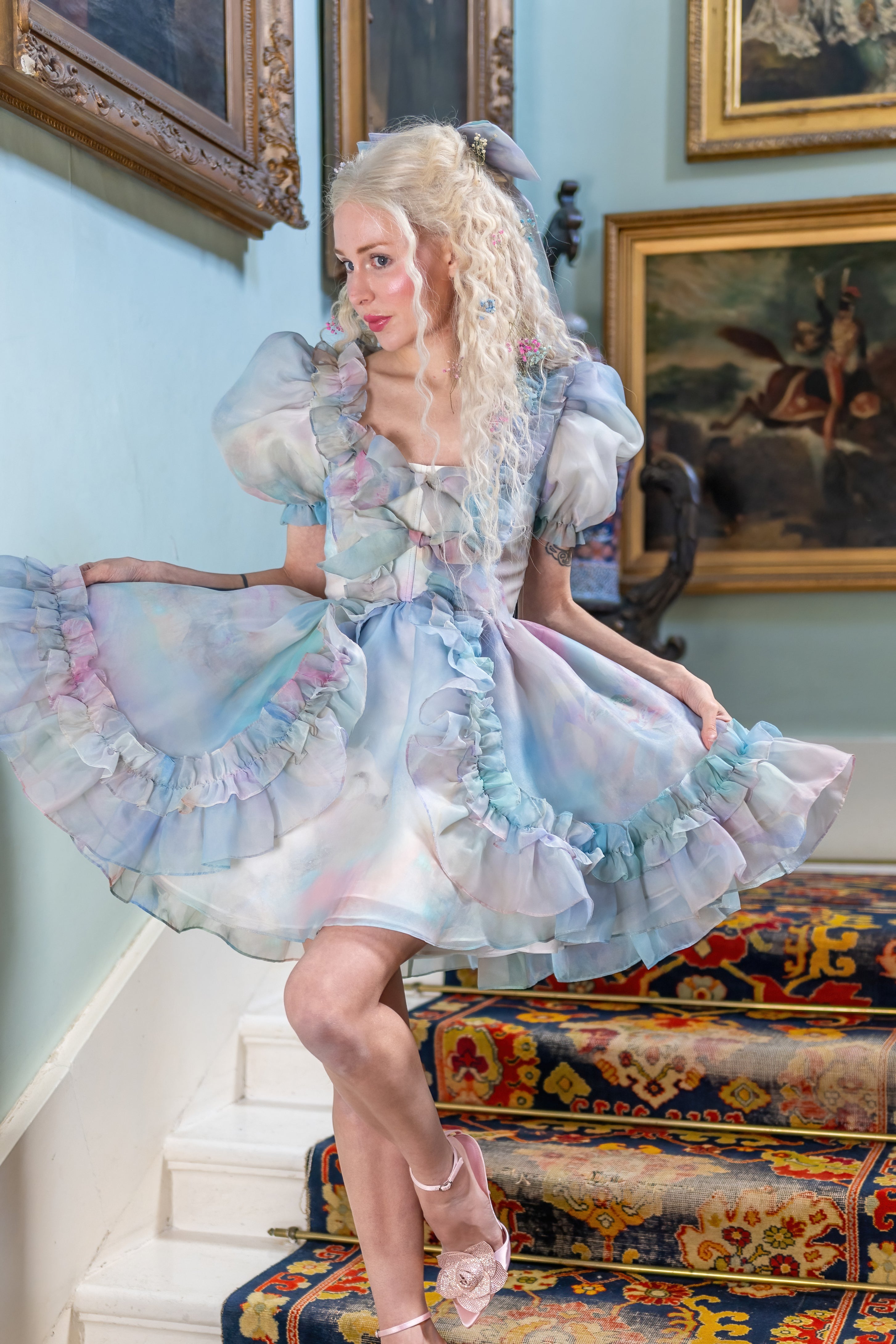 Pegasus Rising Mini Duchess Dress