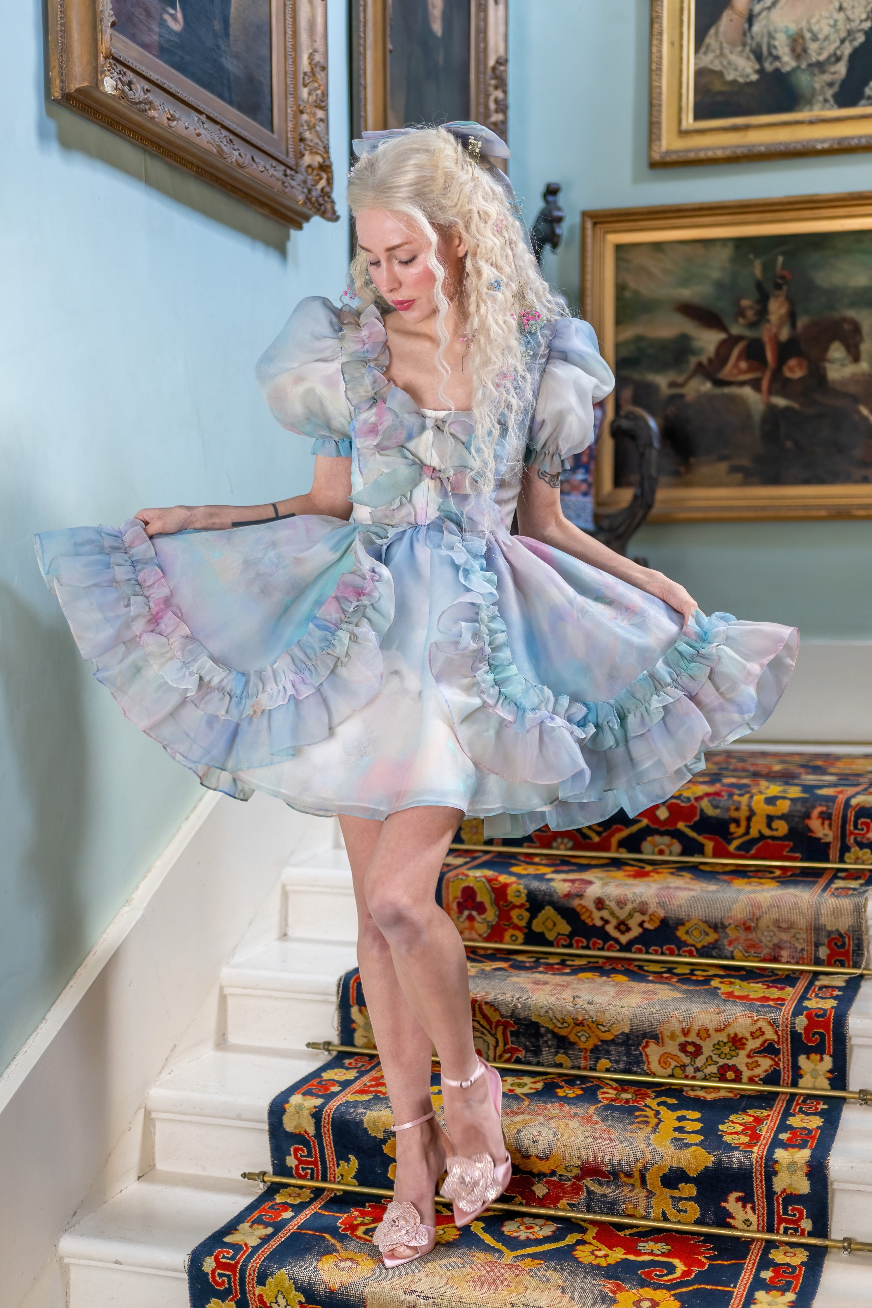 Pegasus Rising Mini Duchess Dress