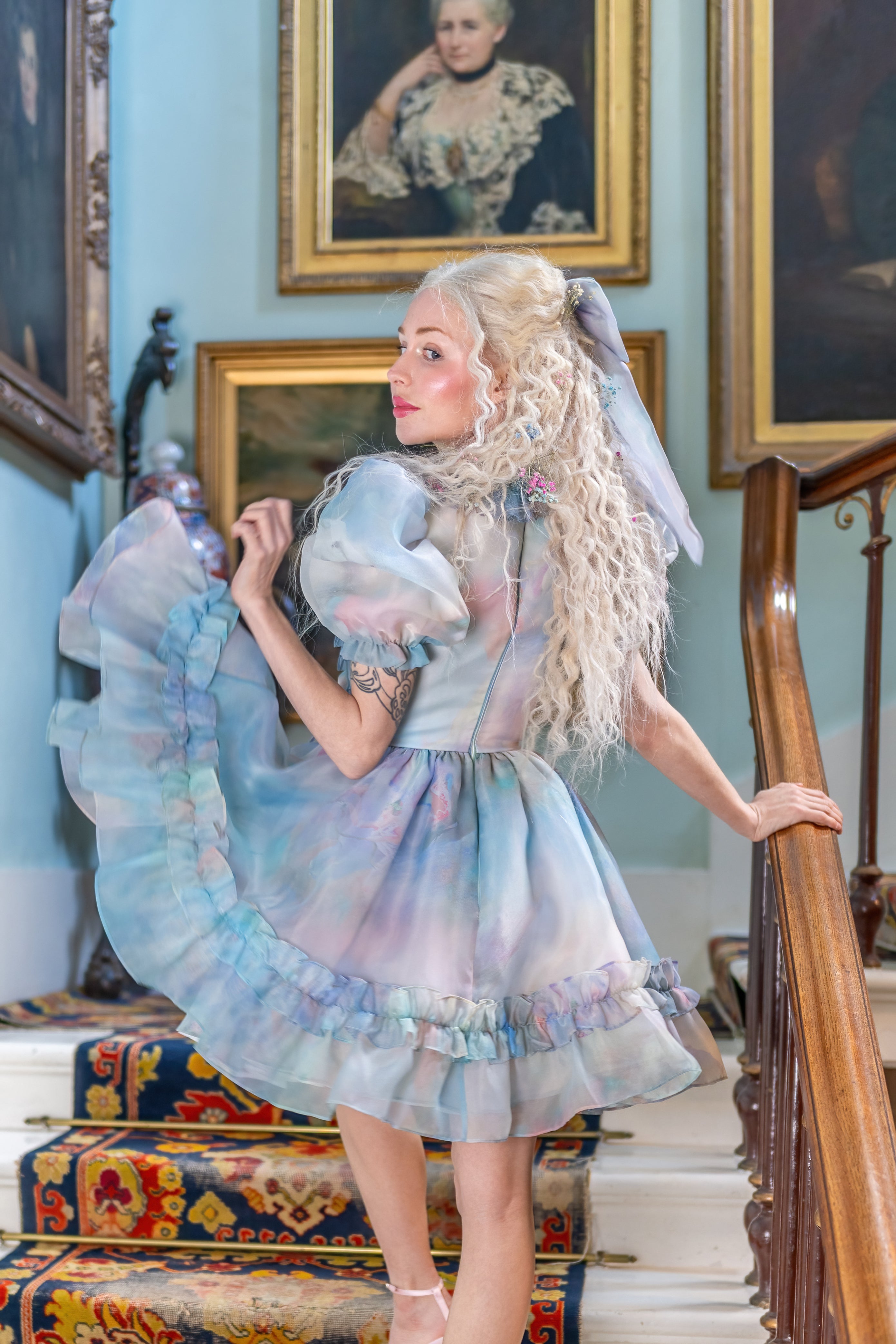 Pegasus Rising Mini Duchess Dress