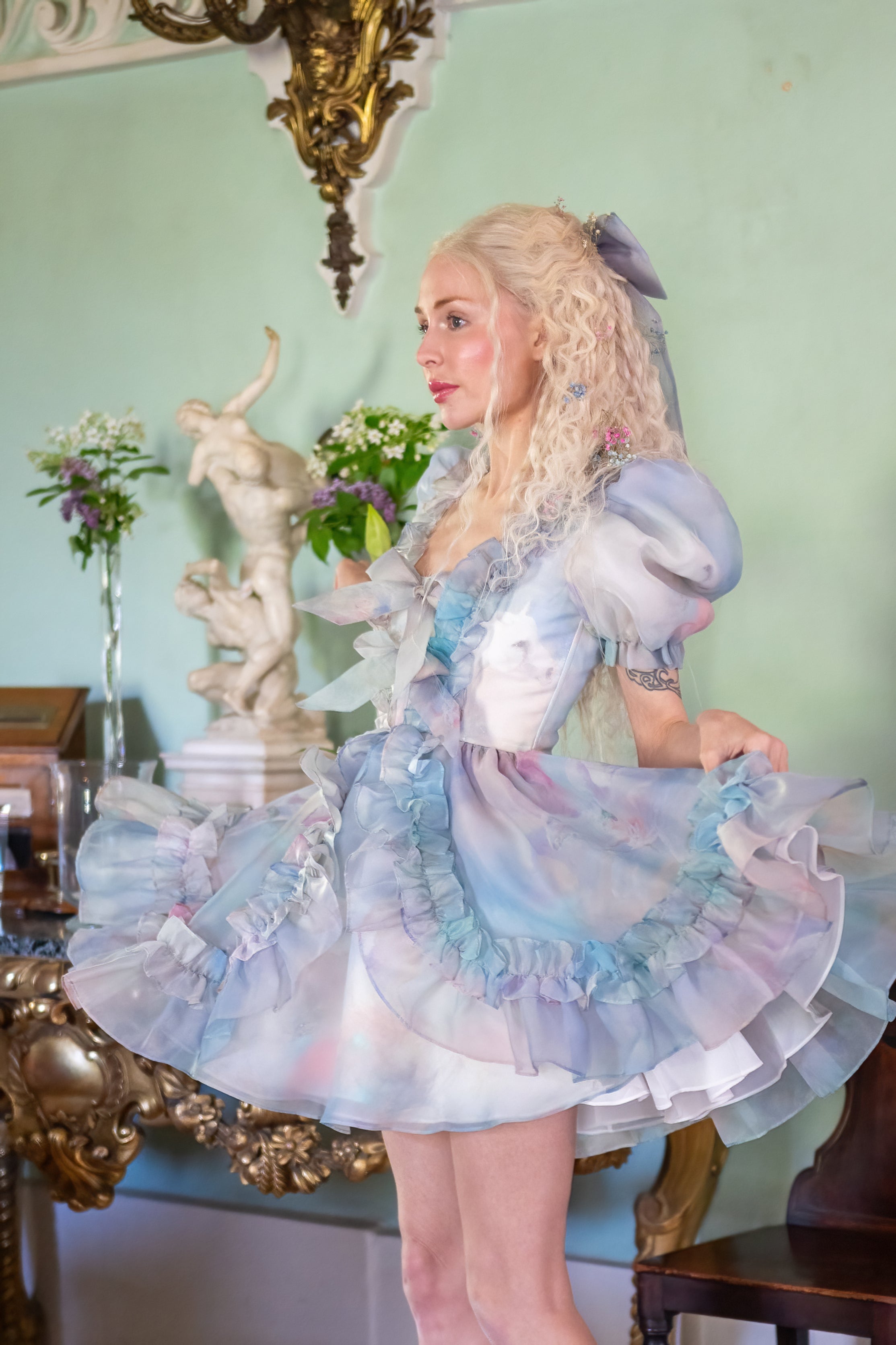 Pegasus Rising Mini Duchess Dress