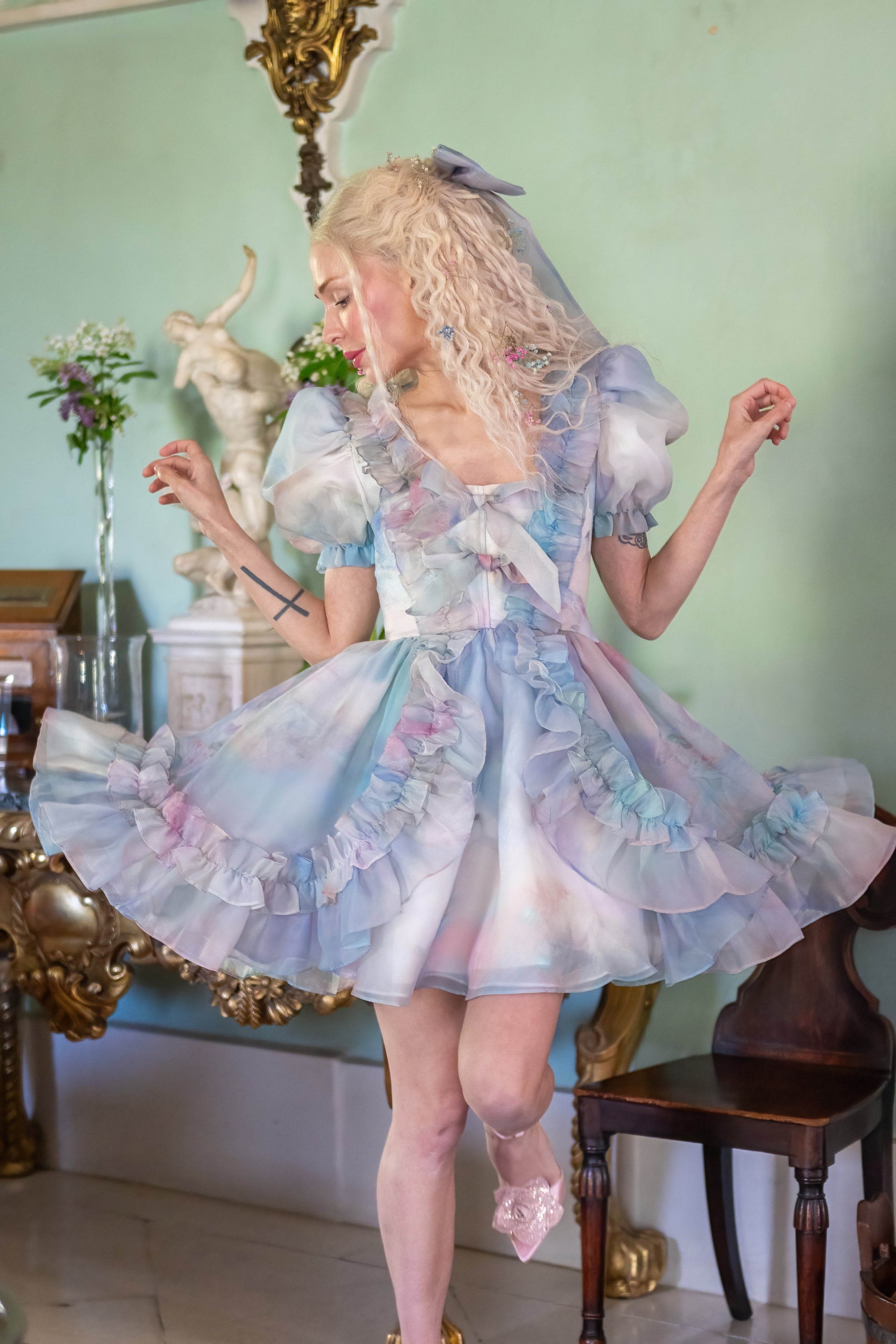 Pegasus Rising Mini Duchess Dress