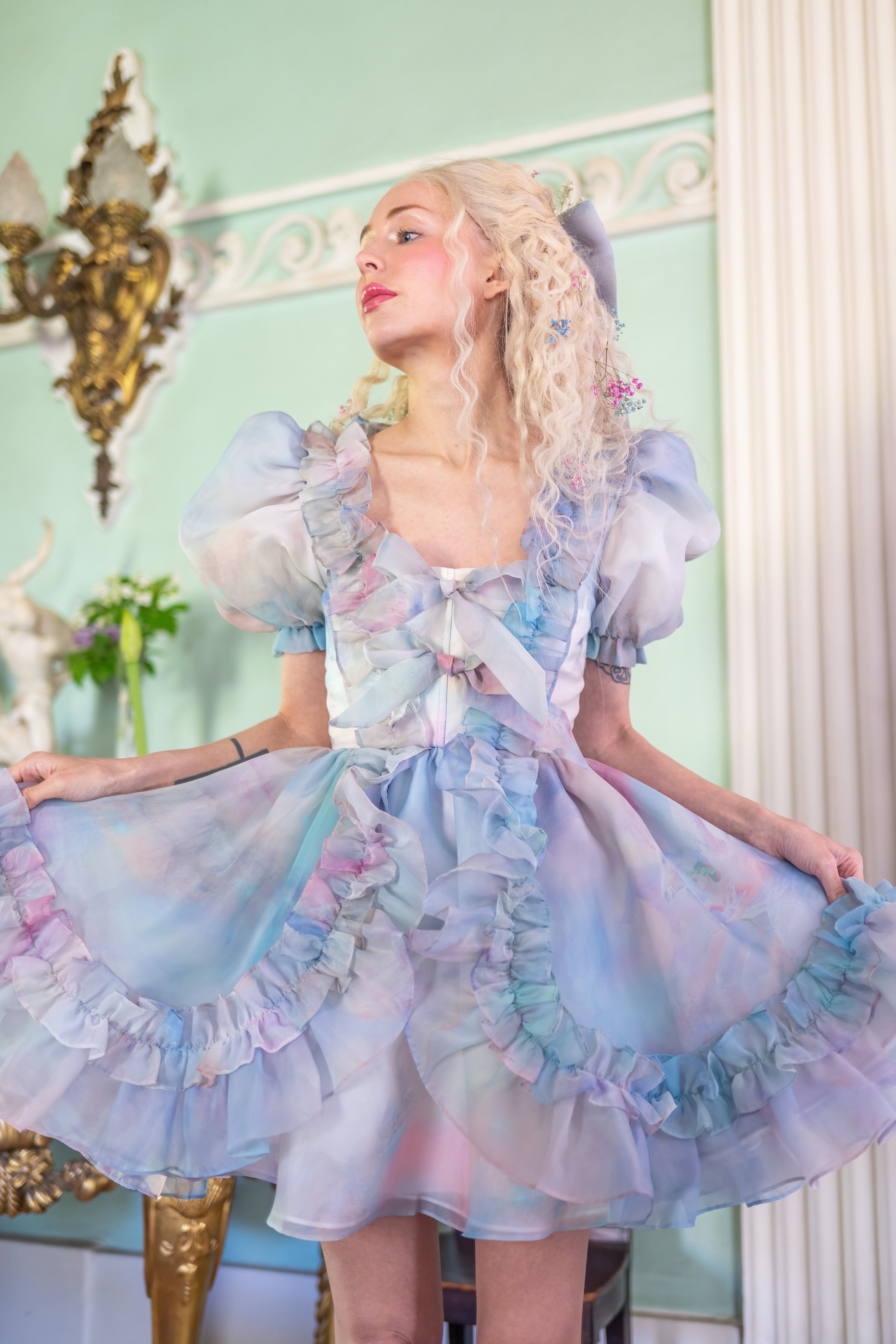 Pegasus Rising Mini Duchess Dress