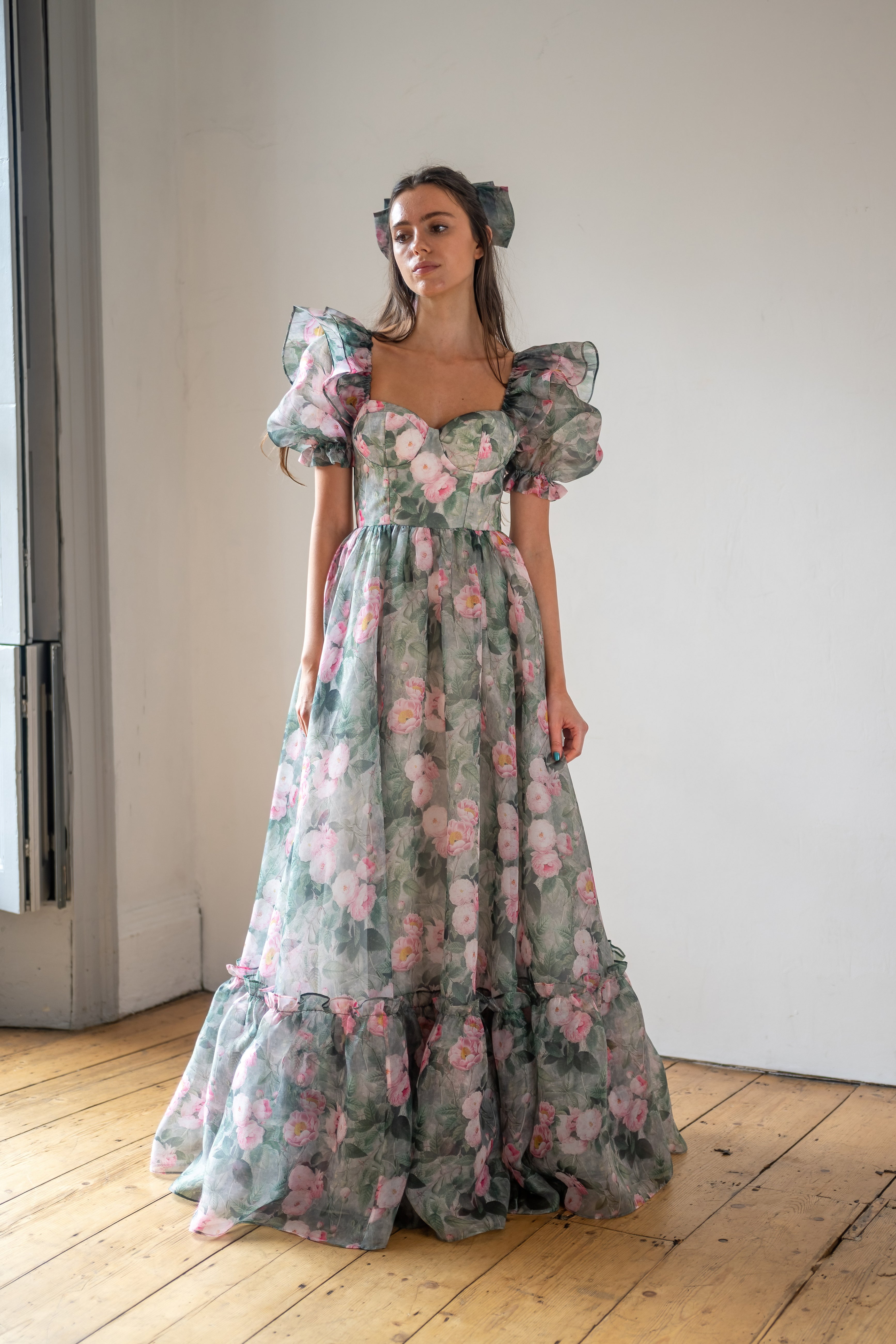 Peony Bouquet Sorority Gown