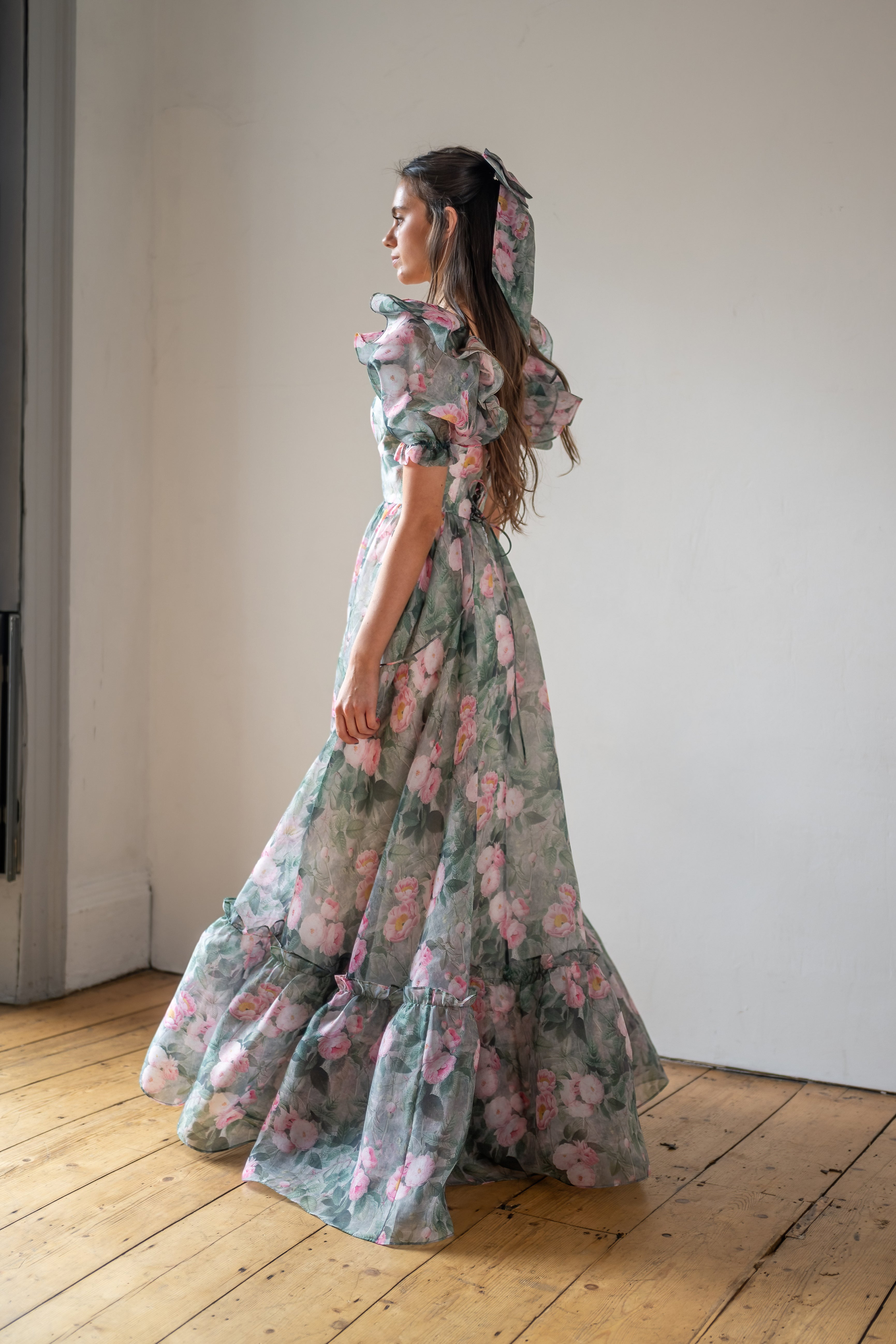 Peony Bouquet Sorority Gown
