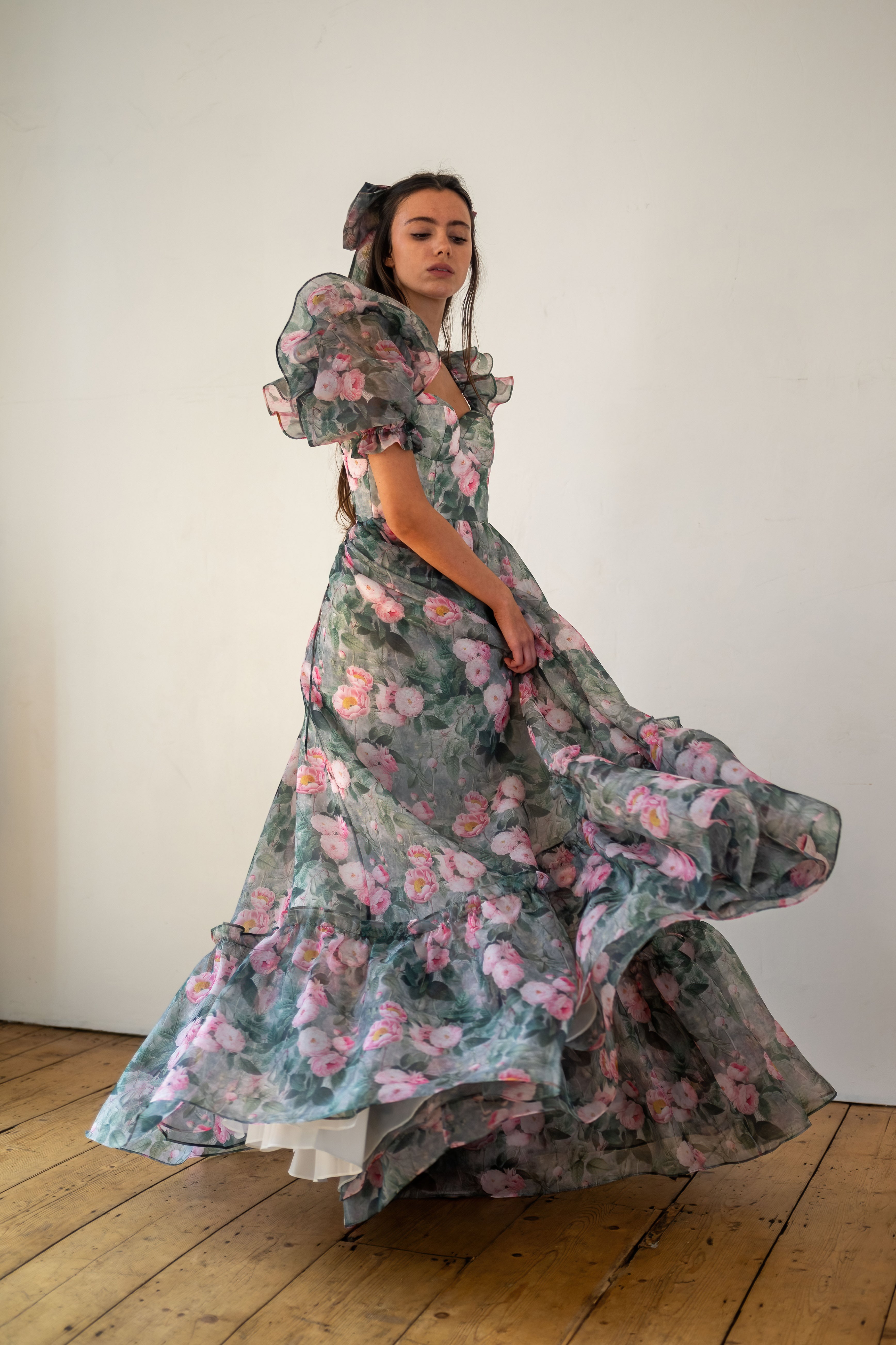 Peony Bouquet Sorority Gown