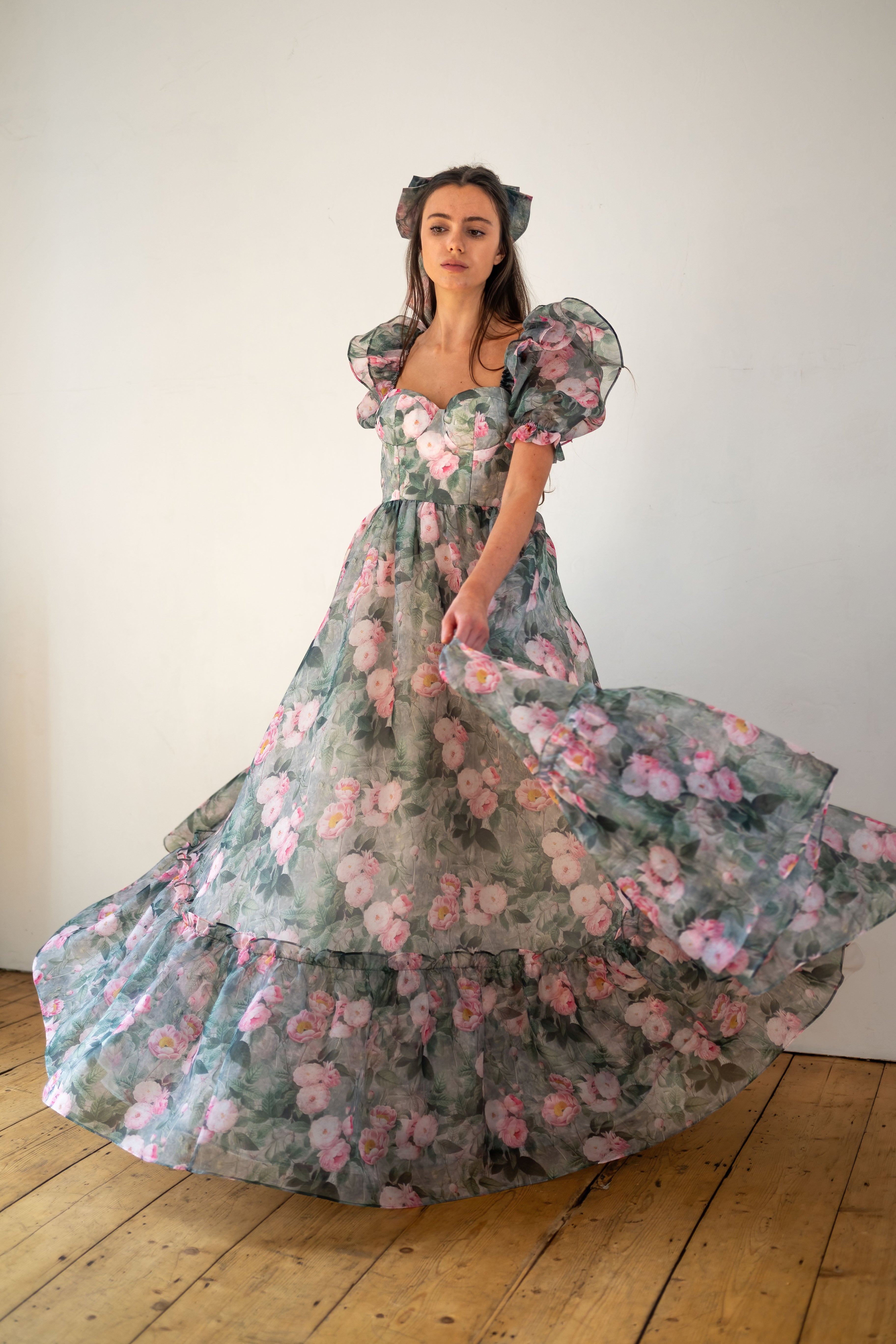 Peony Bouquet Sorority Gown