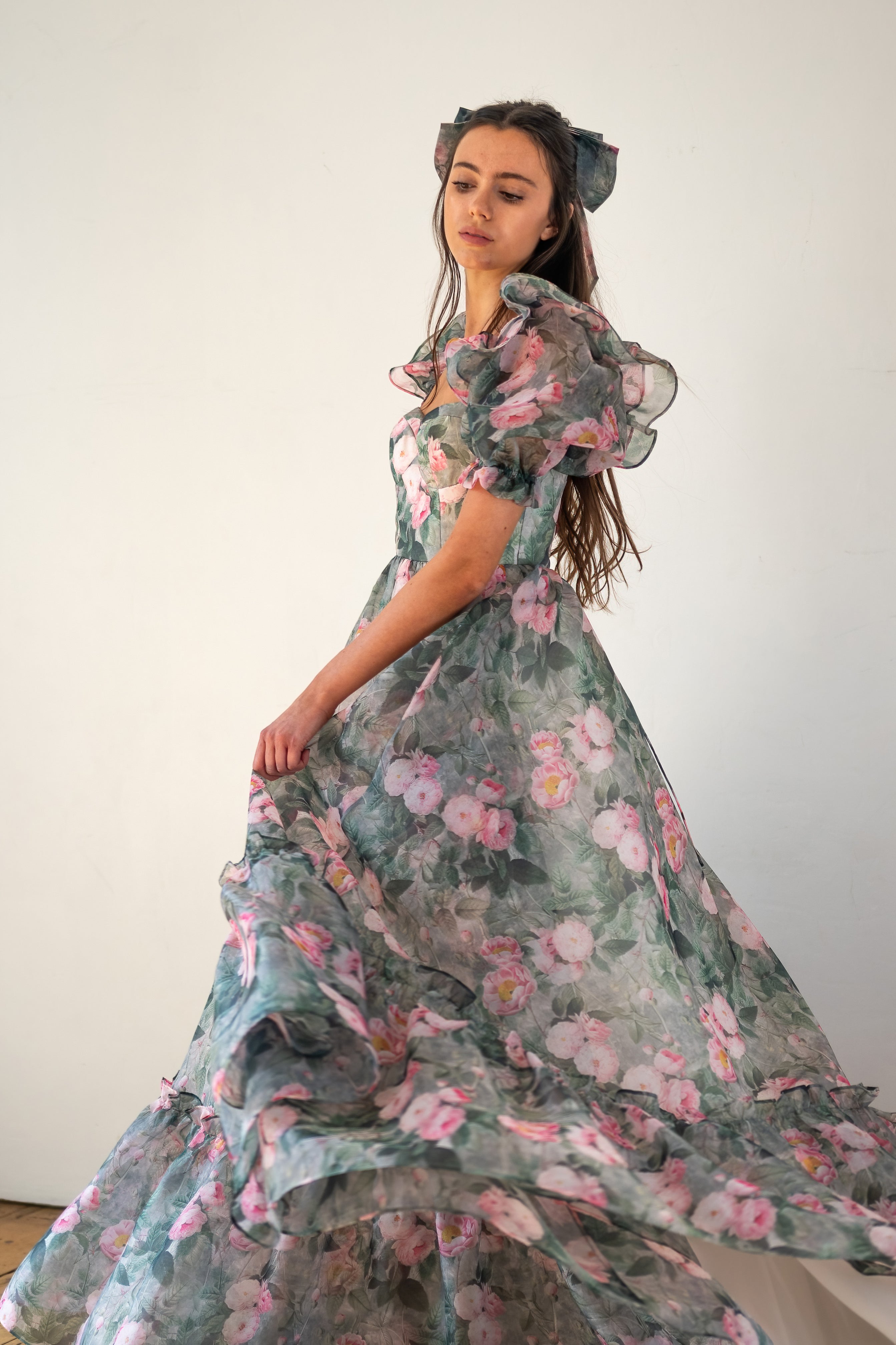 Peony Bouquet Sorority Gown