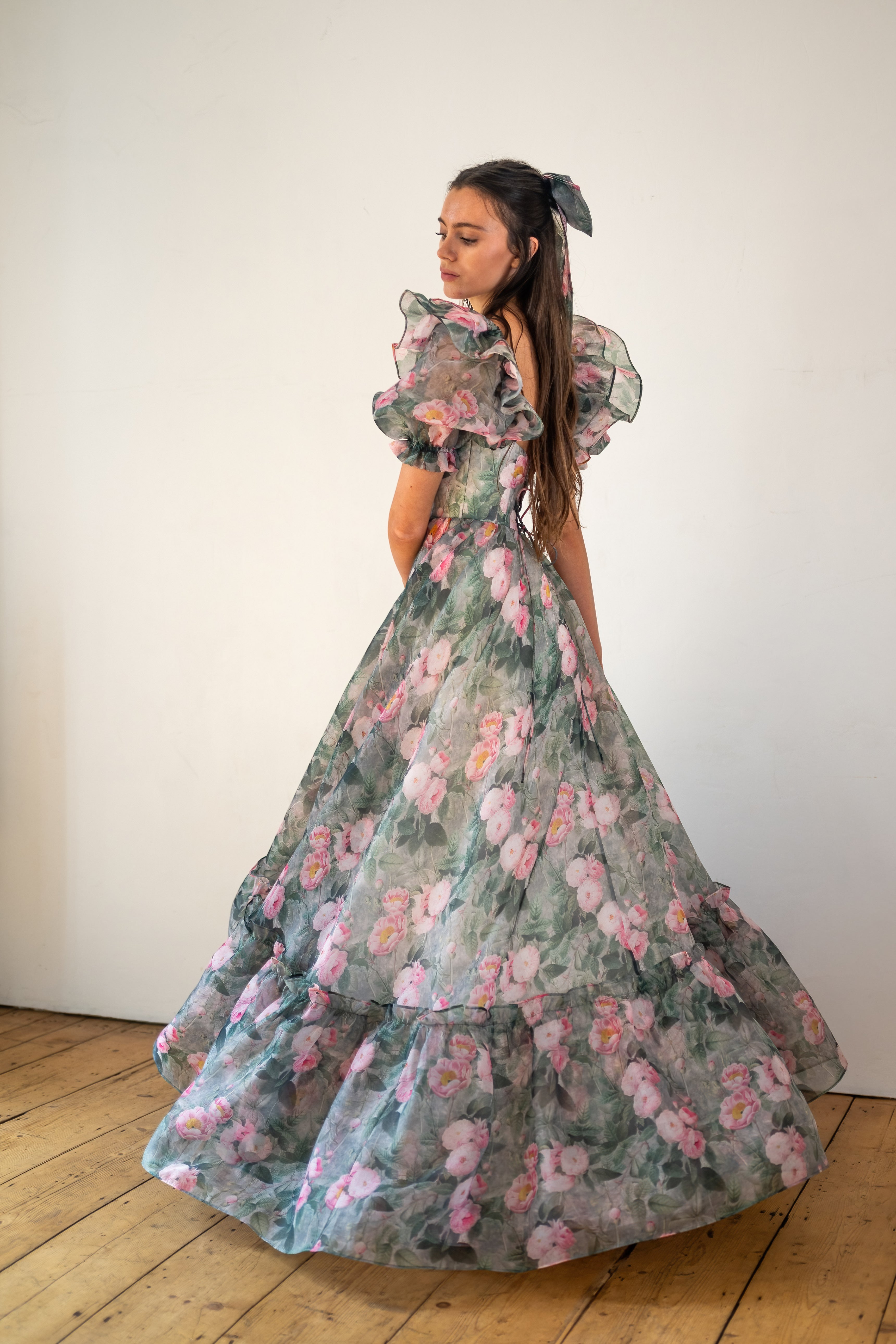 Peony Bouquet Sorority Gown