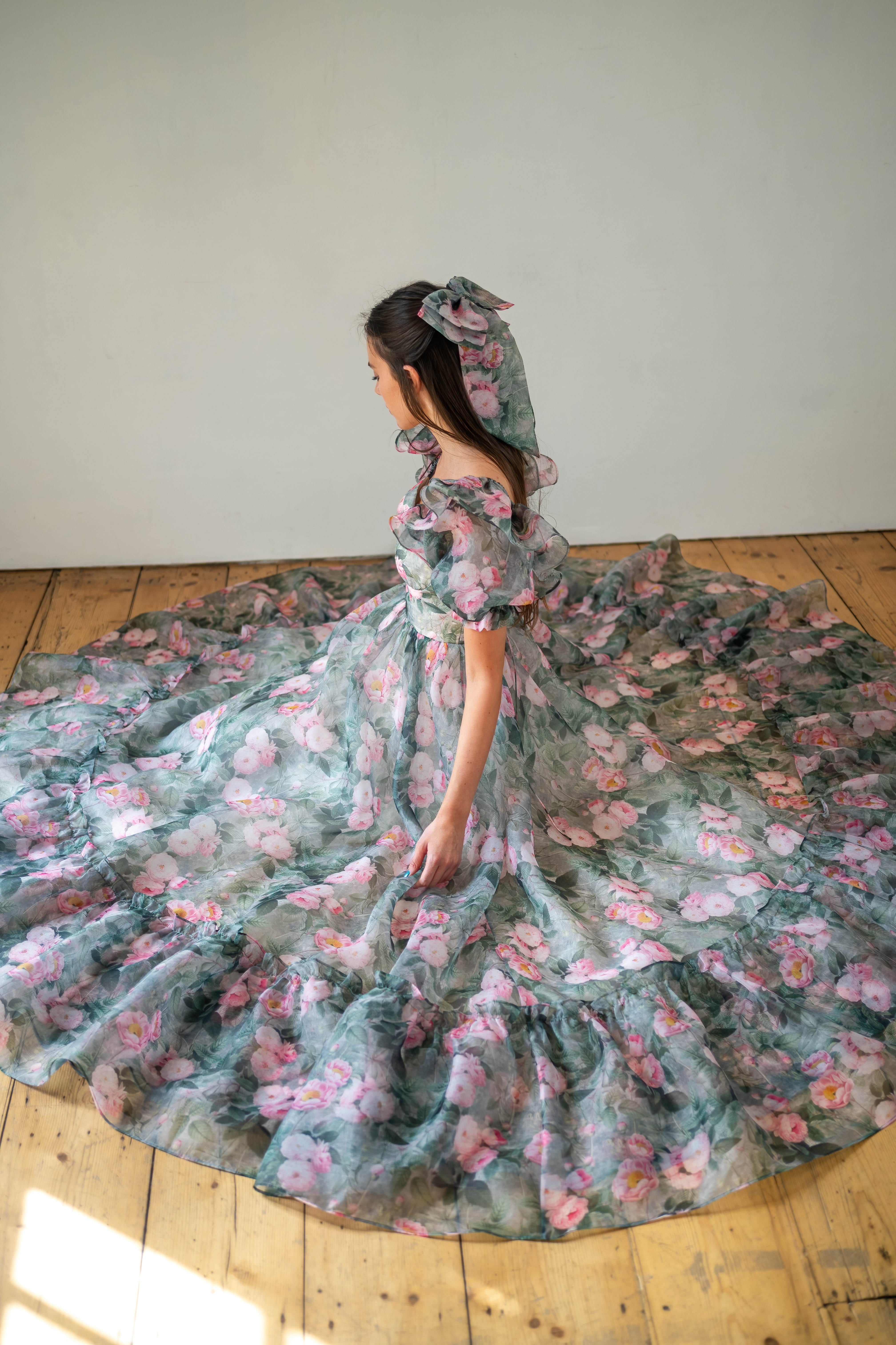 Peony Bouquet Sorority Gown