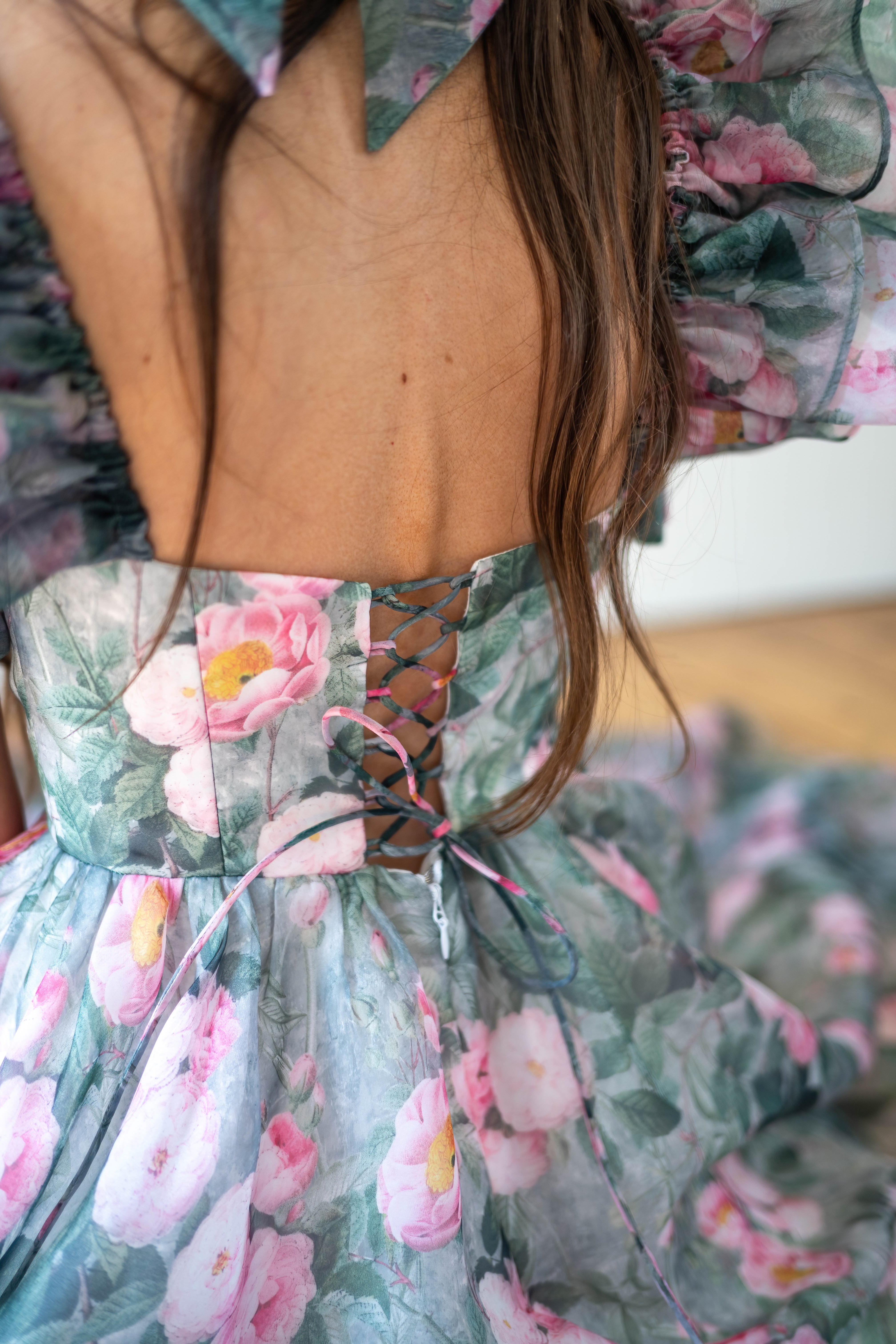Peony Bouquet Sorority Gown
