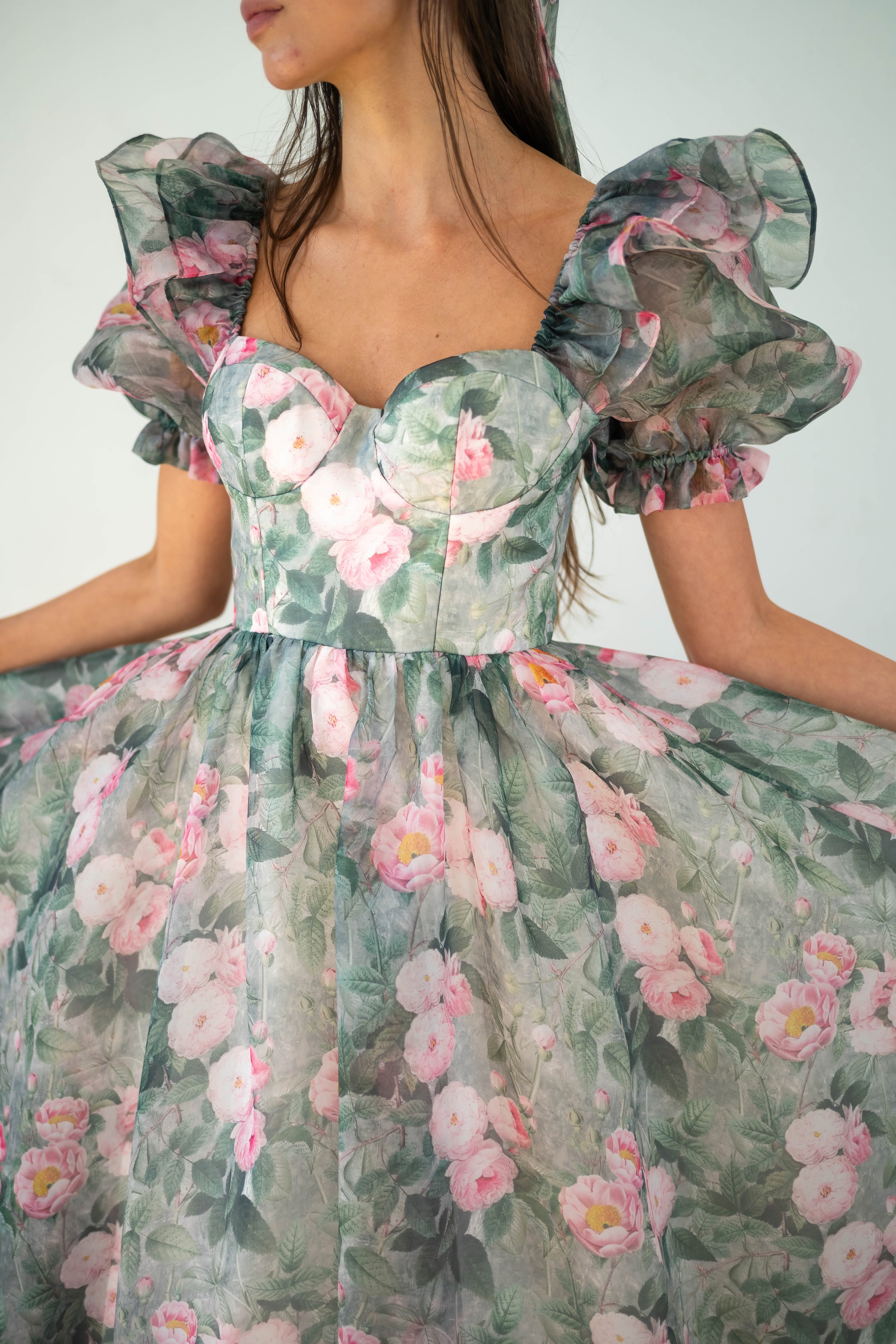 Peony Bouquet Sorority Gown